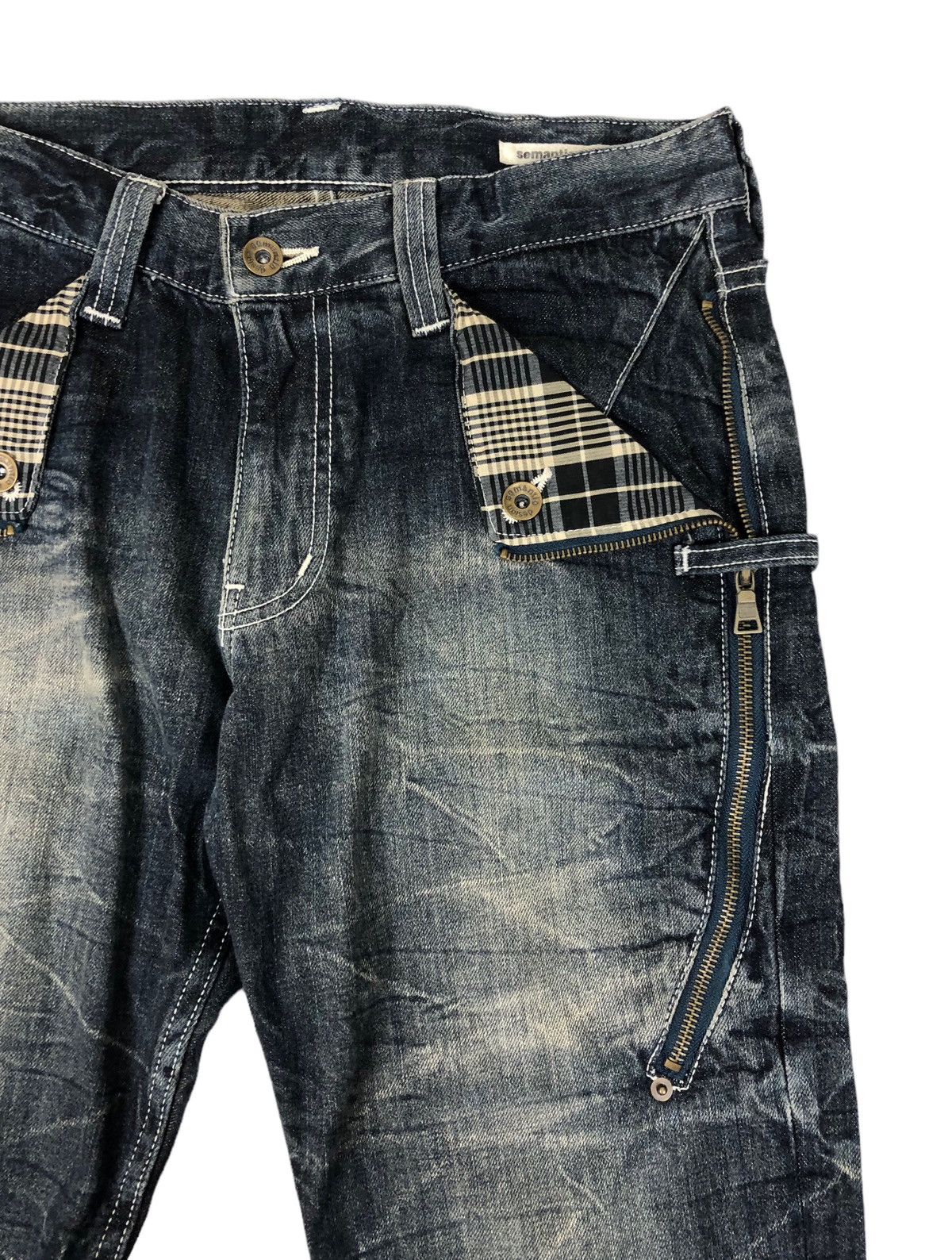 Hysteric Glamour Japanese Brand Semantic Design Stone Wash Denim Jeans Size US 30 / EU 46 - 6 Thumbnail
