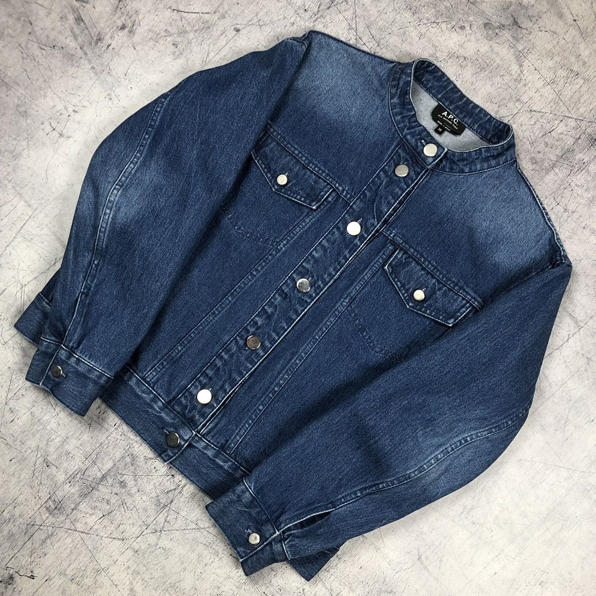 A.P.C. Vintage A.P.C. Paris France Designer Denim Jacket y2k crazy Size S / US 4 / IT 40 - 3 Thumbnail