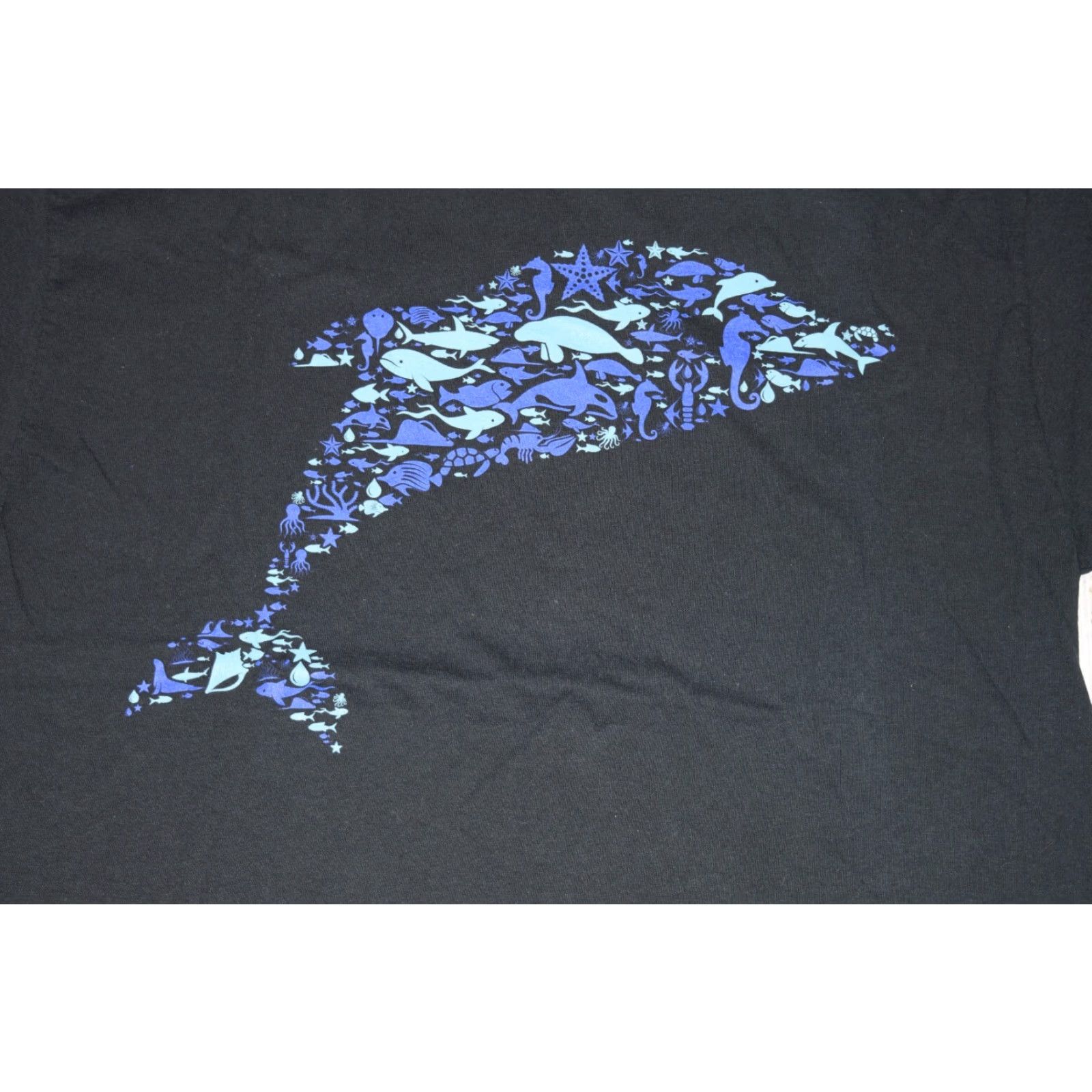 Gildan GILDAN Dolphin T-Shirt Mens Large Green Crew Neck Short Sleeve Marine Beach Size US L / EU 52-54 / 3 - 2 Thumbnail