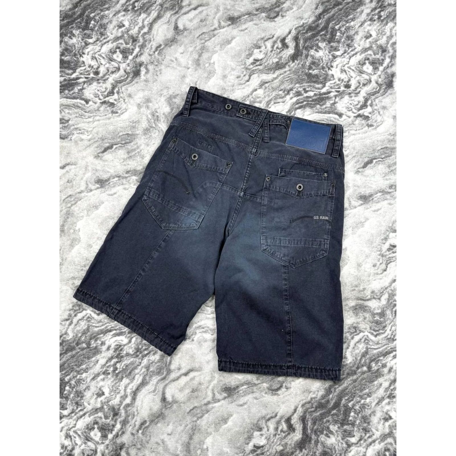 G-Star G-Star Raw Bl Victor Army Loose 1/2 Shorts Men Size 32 Blue 
