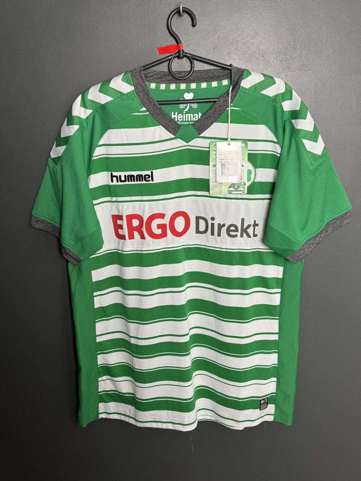 Hummel BNWT Greuther Furth 13/14 Home Football Soccer Jersey Shirt Size US L / EU 52-54 / 3 - 1 Thumbnail