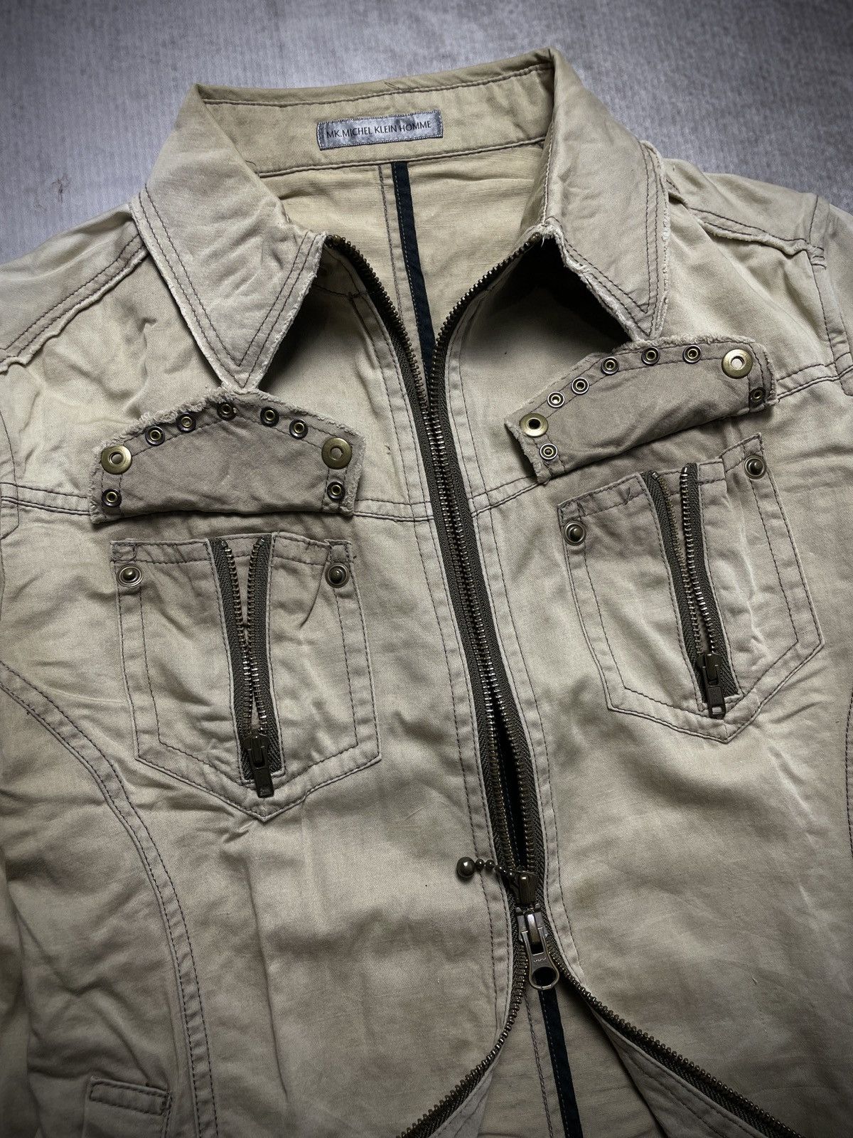 14th Addiction 2000’s Michel Klein Homme - Apocalypse Style Bikers Jacket Size US M / EU 48-50 / 2 - 8 Thumbnail