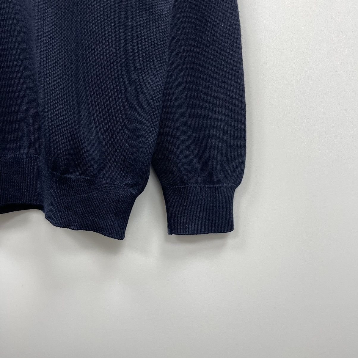 Lacoste Lacoste Wool Turtle Neck Vintage Sweater Navy Size US XL / EU 56 / 4 - 4 Thumbnail