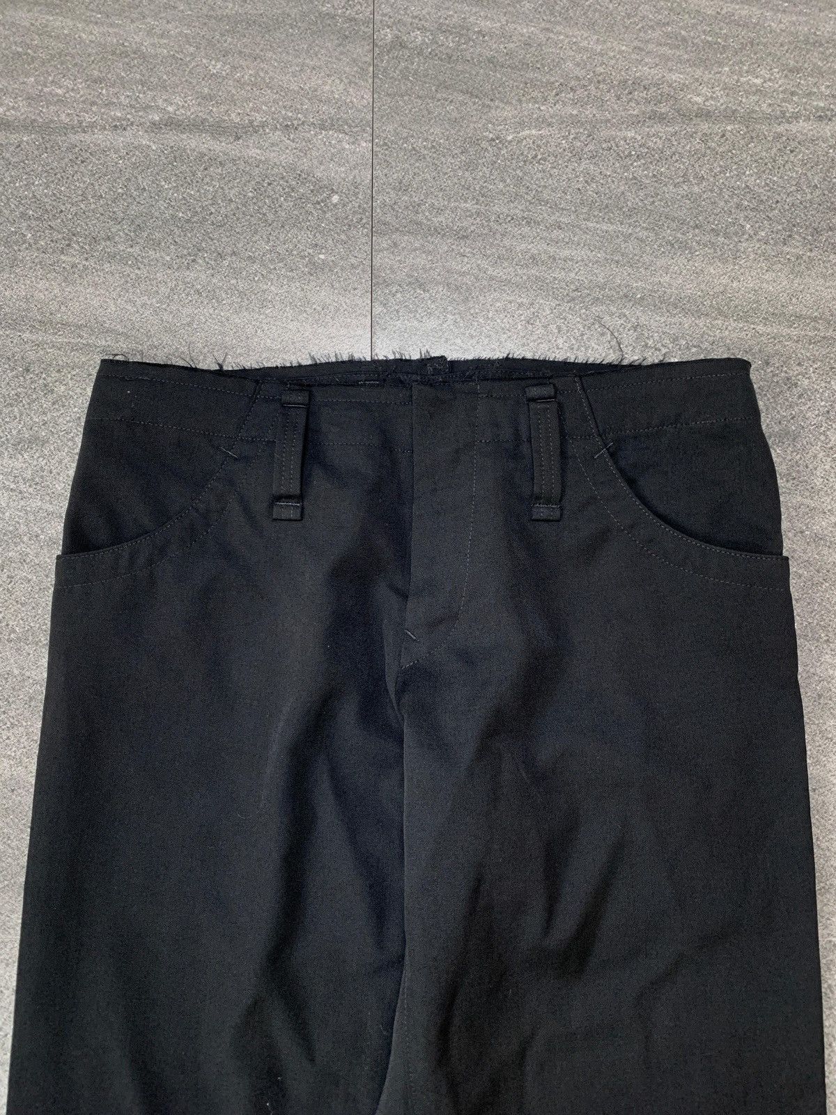 Yohji Yamamoto Y's by Yohji Yamamoto Frayed Seam Trousers Size US 29 - 3 Thumbnail