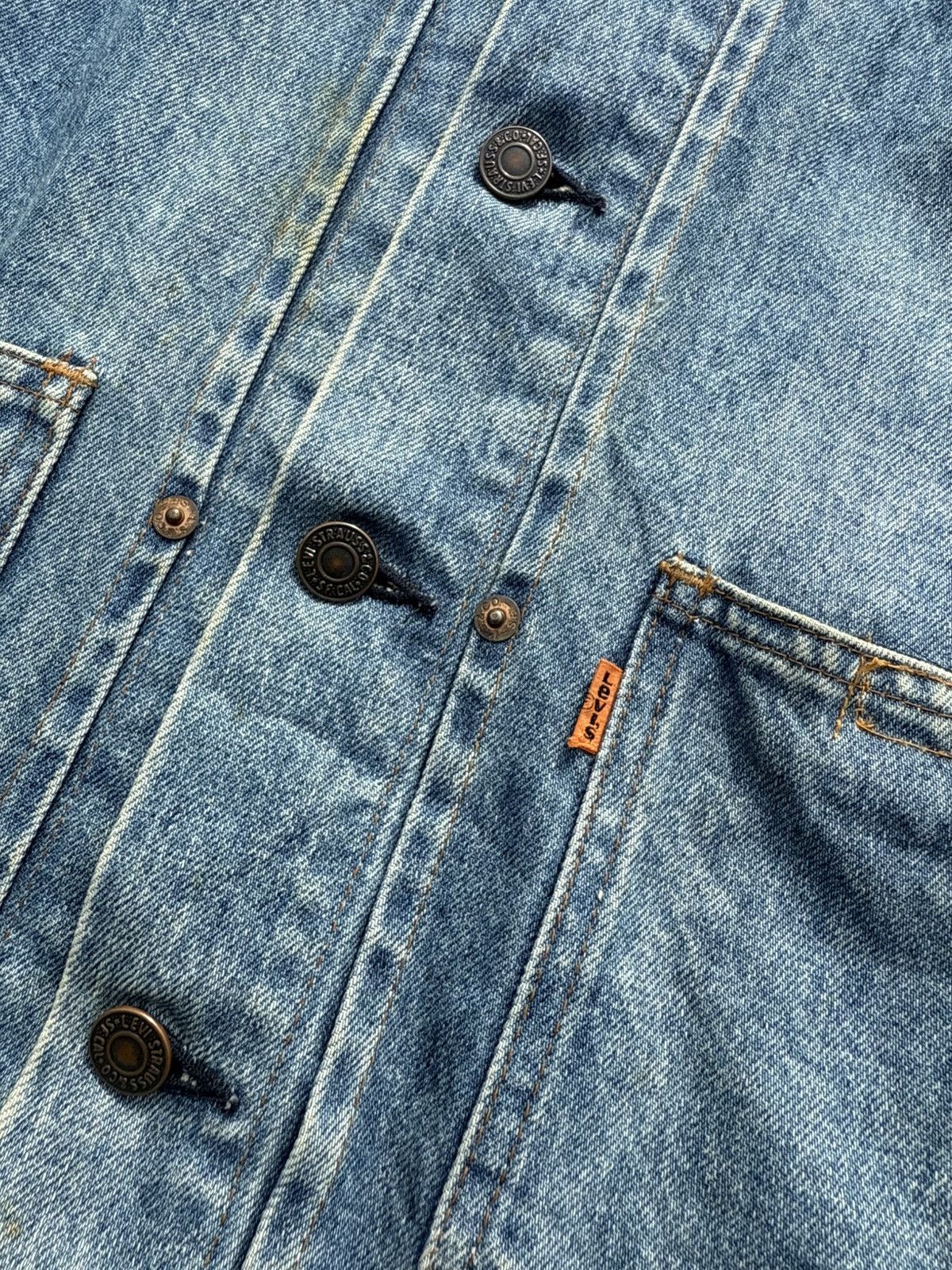 Levi's 1980’s Levi’s 70626-0217 Orange Tab Type 2 Trucker Jacket Size US L / EU 52-54 / 3 - 3 Thumbnail