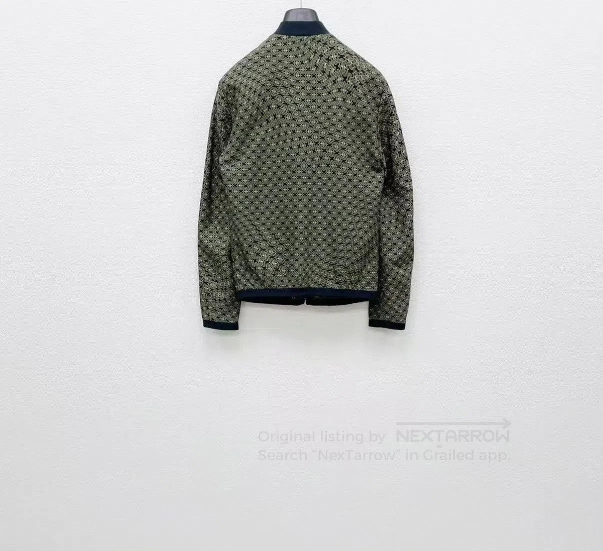 Dolce & Gabbana Green Patterned Bomber Jacket Size S. Size US S / EU 44-46 / 1 - 5 Thumbnail