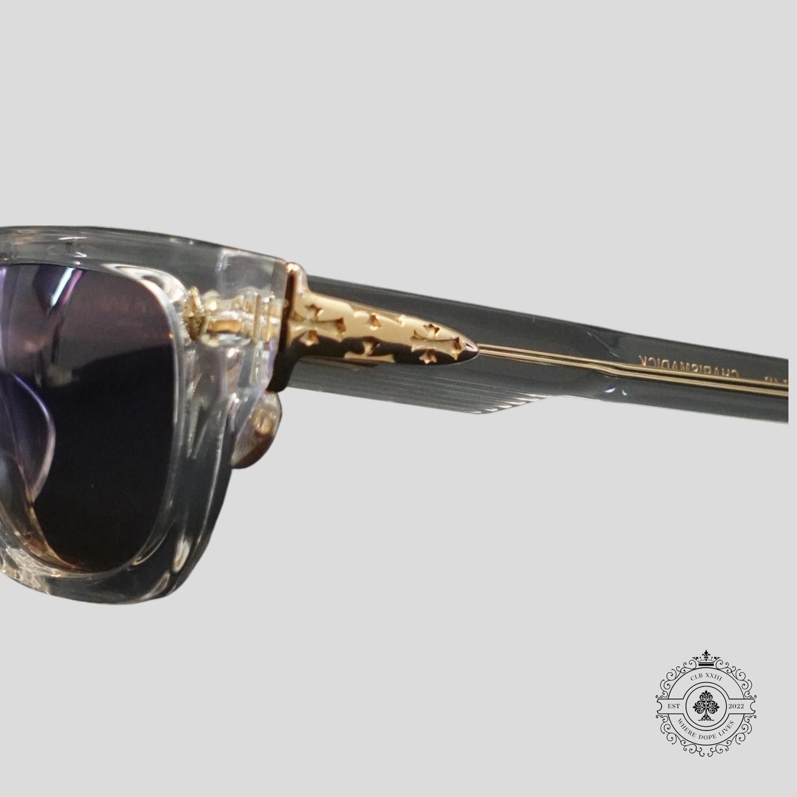 Chrome Hearts Chrome Hearts Charismadick Glasses in Clear/Gold Size ONE SIZE - 4 Thumbnail