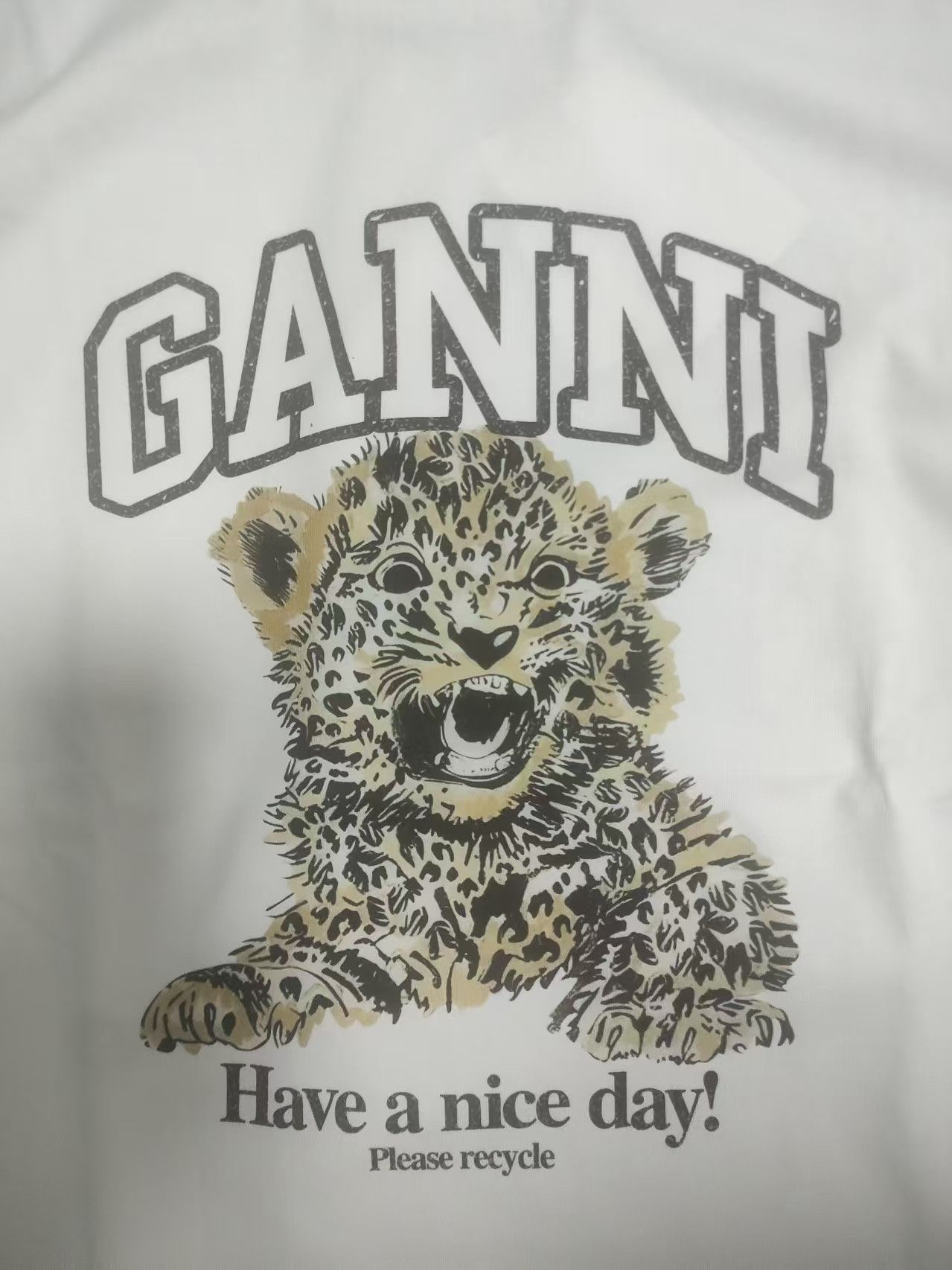 Other Ganni white Tee Size US M / EU 48-50 / 2 - 6 Thumbnail