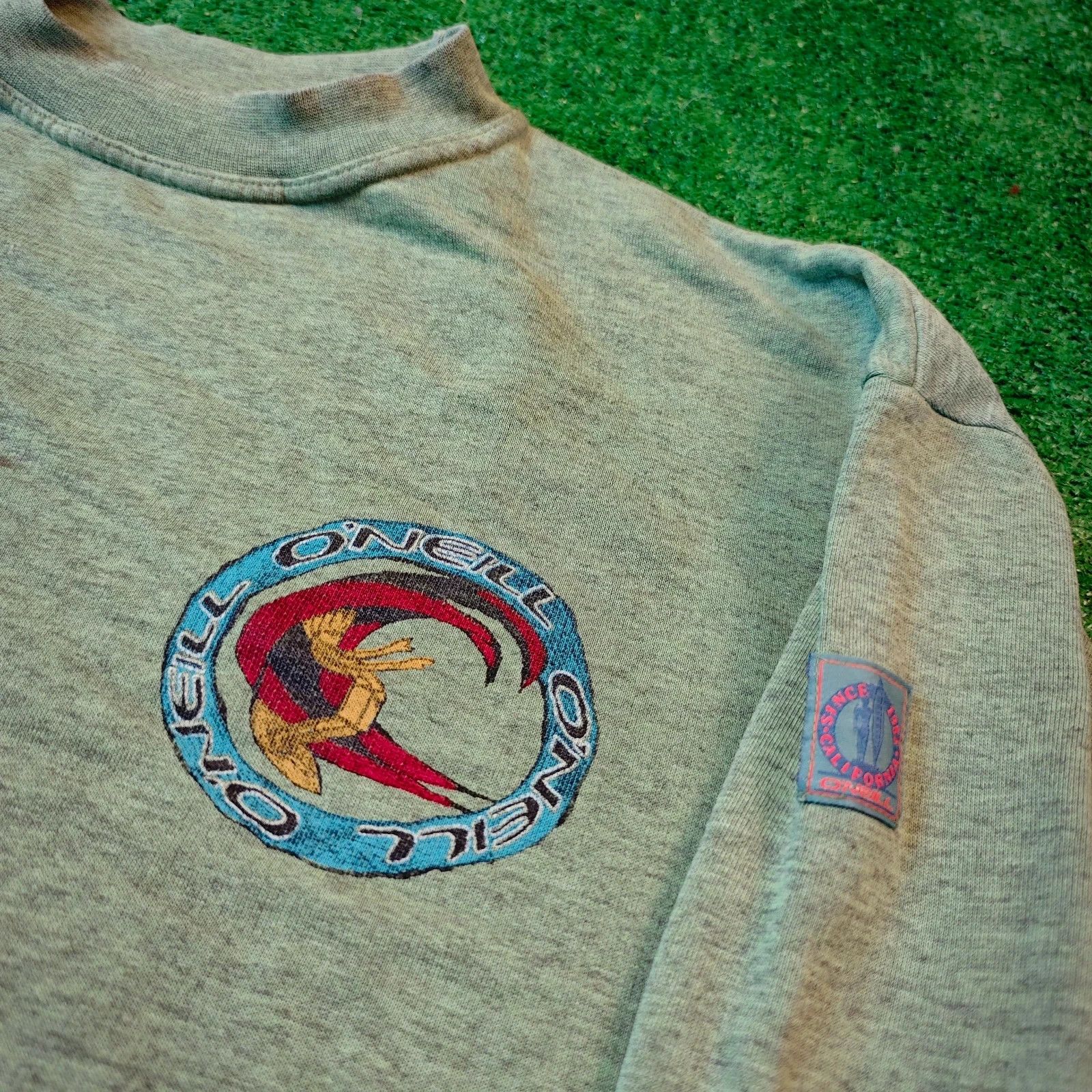 O'Neill Vintage O'neill sweatshirt mens Large green 90s surfer Size US L / EU 52-54 / 3 - 5 Thumbnail