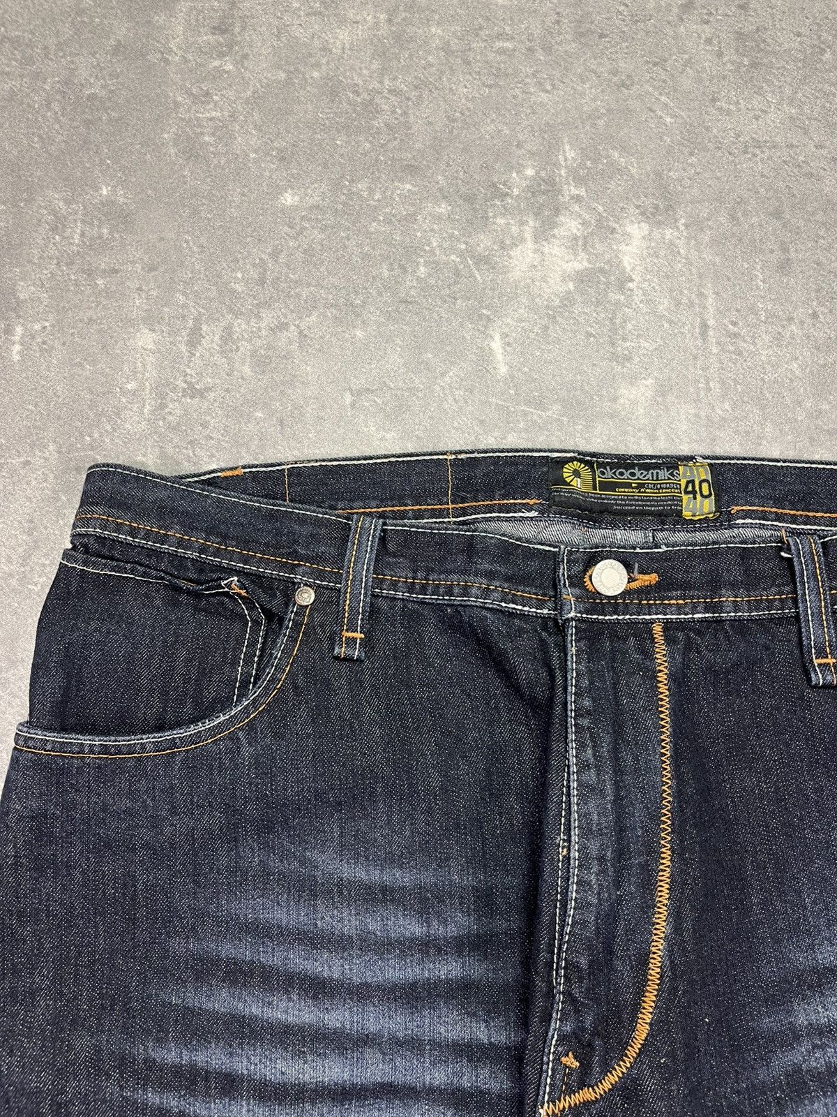Akademiks 2000s Y2K Akademiks Washed Mega Baggy Denim Jeans 40 Size US 40 / EU 56 - 6 Thumbnail