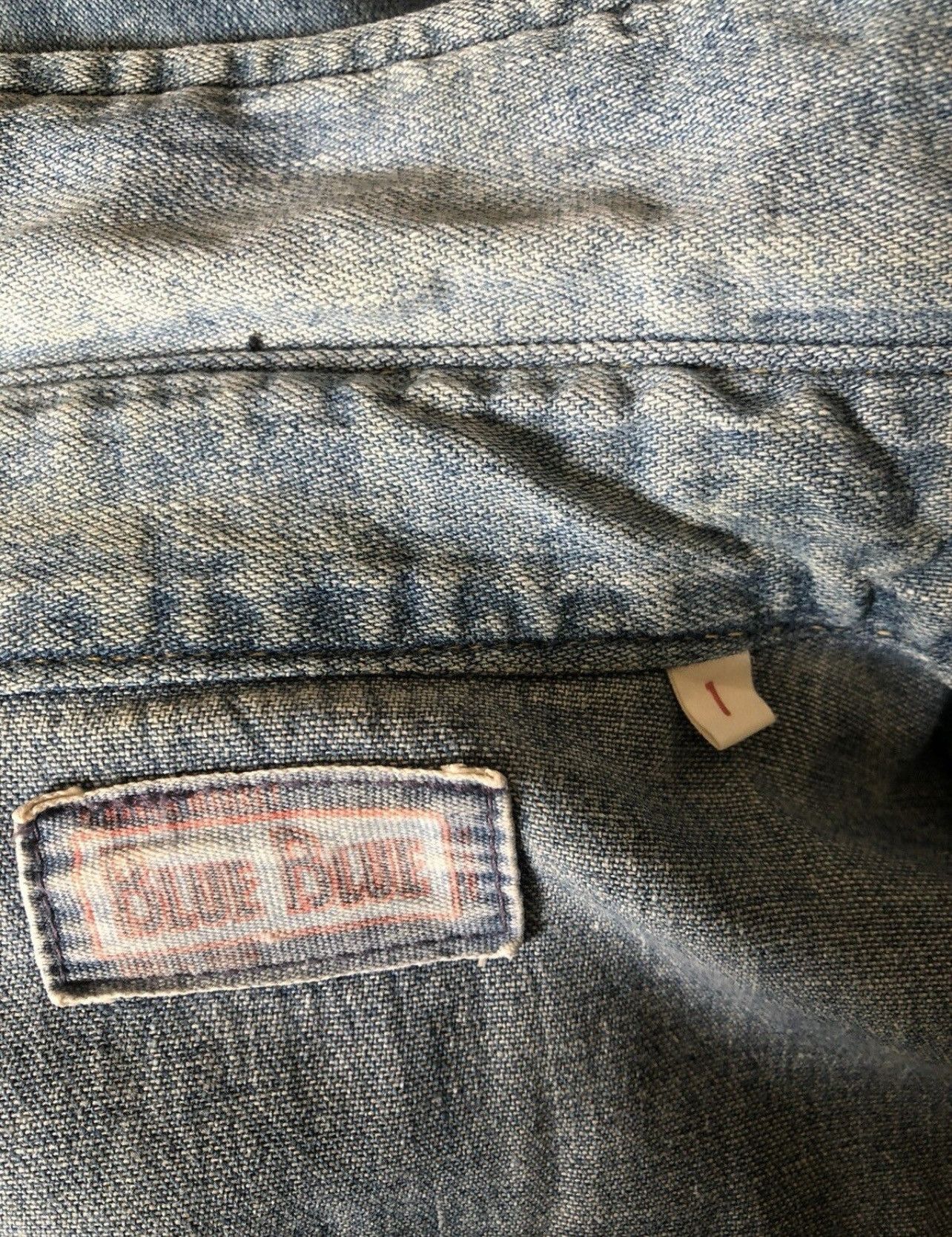 Blue Blue Japan Vintage Blue Blue Japan Mud Wash Denim Western Shirt Size US S / EU 44-46 / 1 - 22 Thumbnail