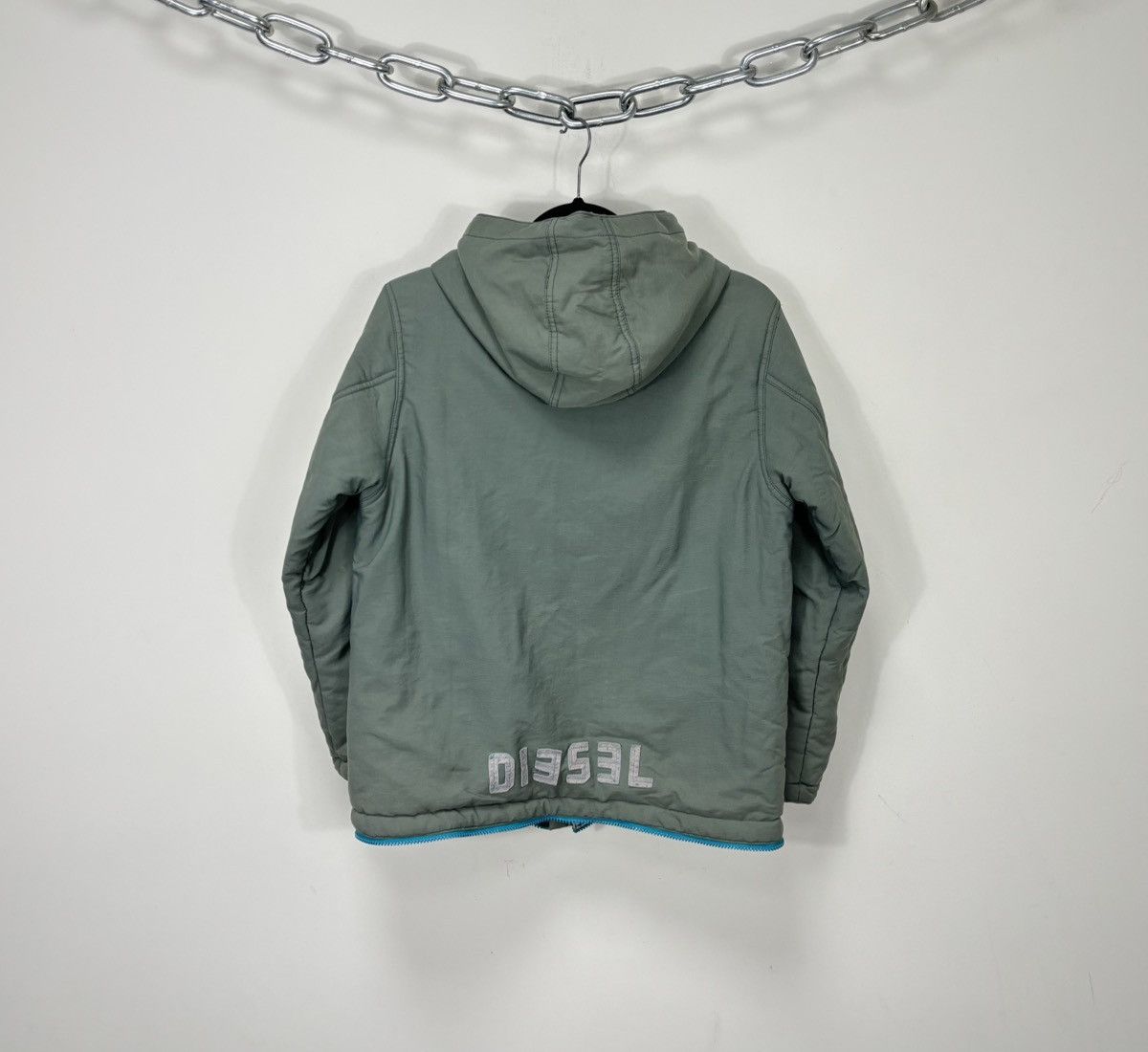 Diesel Vintage Diesel Women’s Y2K Hype Hooded Avant Garde Jacket Size L / US 10 / IT 46 - 3 Thumbnail