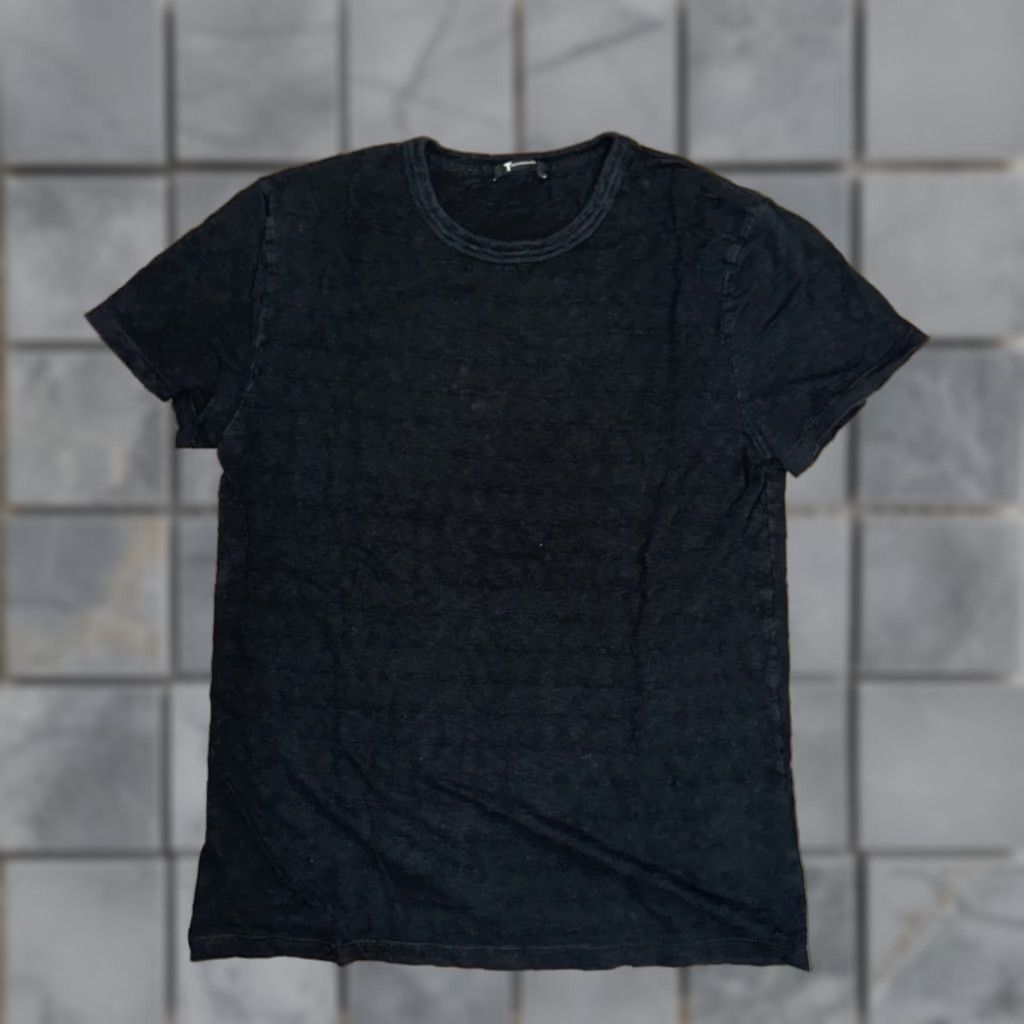 Alexander Wang Alexander Wang Textured Black T-Shirt Women S Small 19x27 Size S / US 4 / IT 40 - 1 Thumbnail