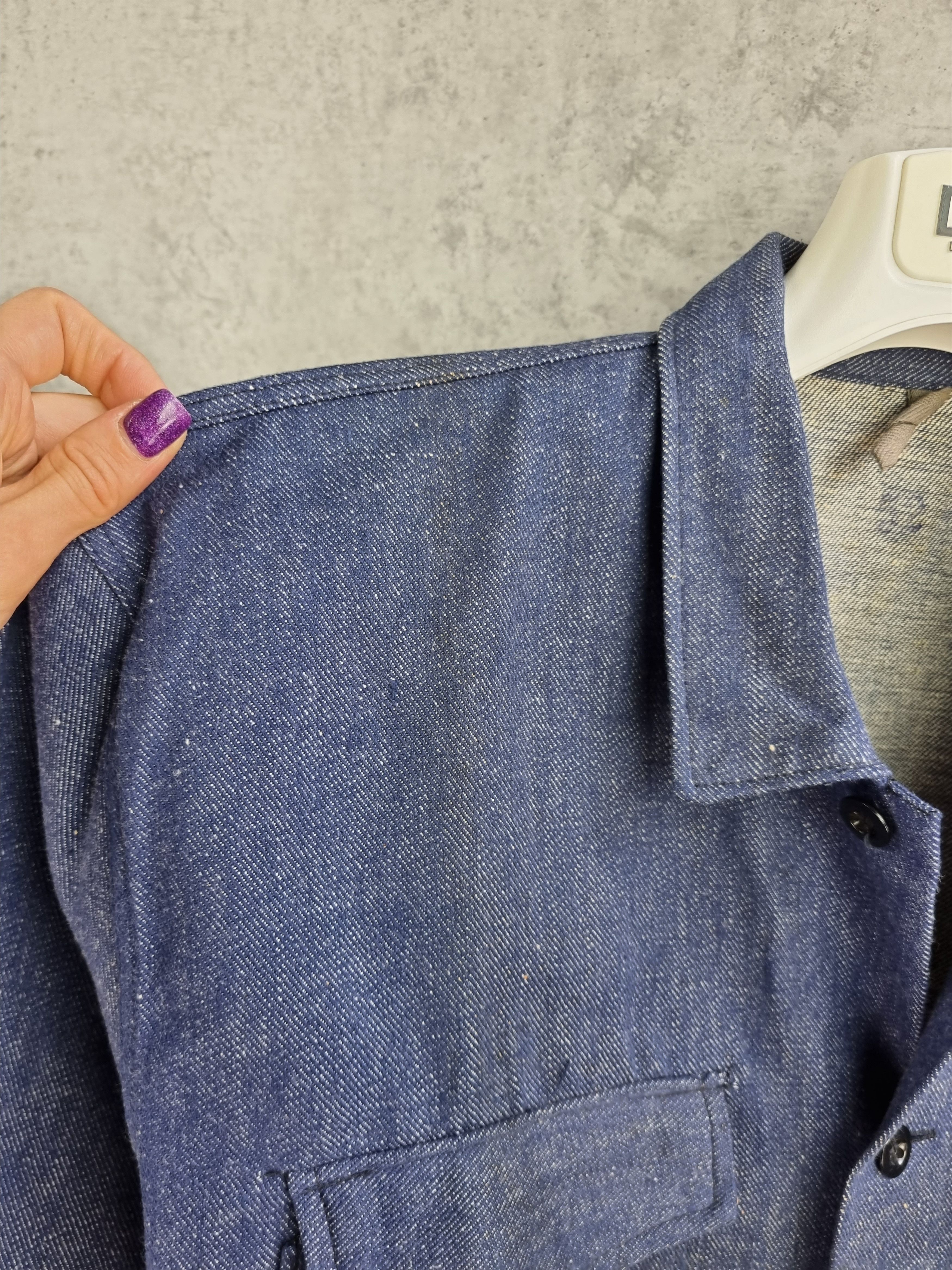 Le Laboureur × Vetra Rare 60s Selvedge Denim Workers Jacket Overshirt Size US M / EU 48-50 / 2 - 9 Thumbnail