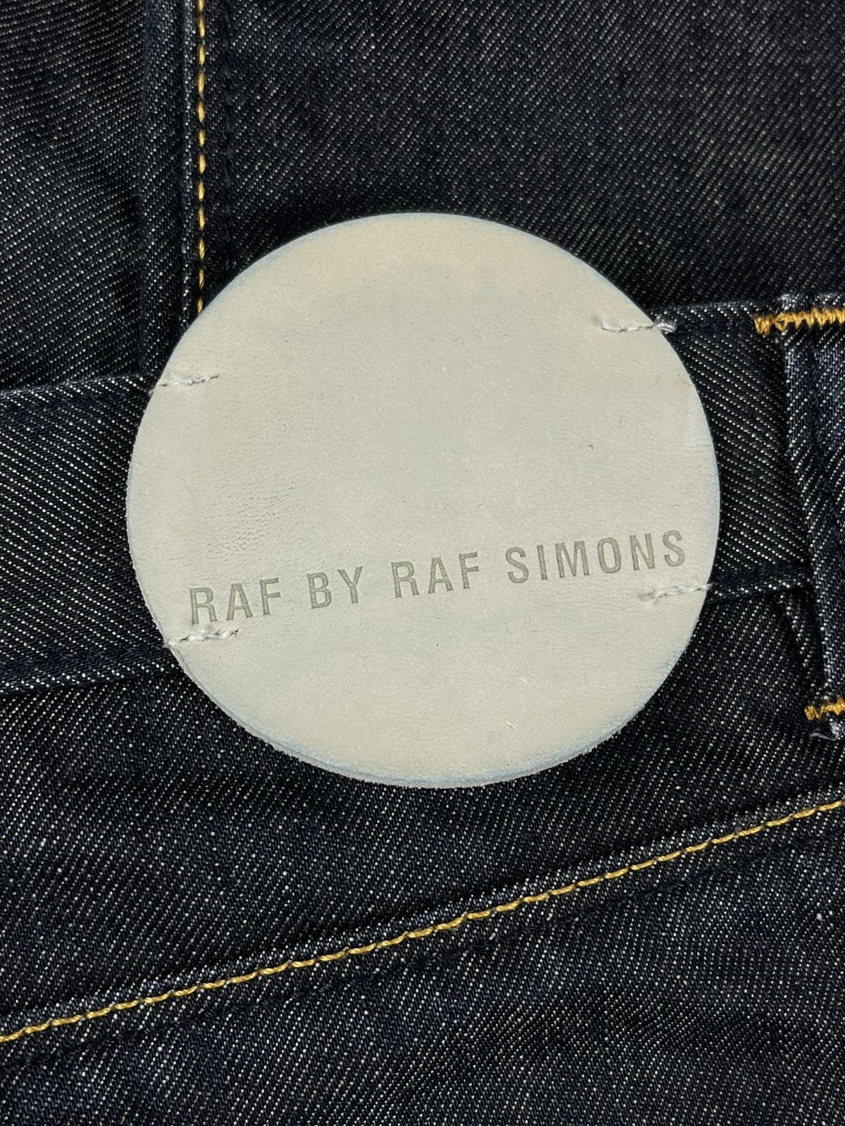 Raf Simons Raf By Raf Simons Curved Leg Indigo Patch Denim Jeans Size US 28 / EU 44 - 6 Thumbnail