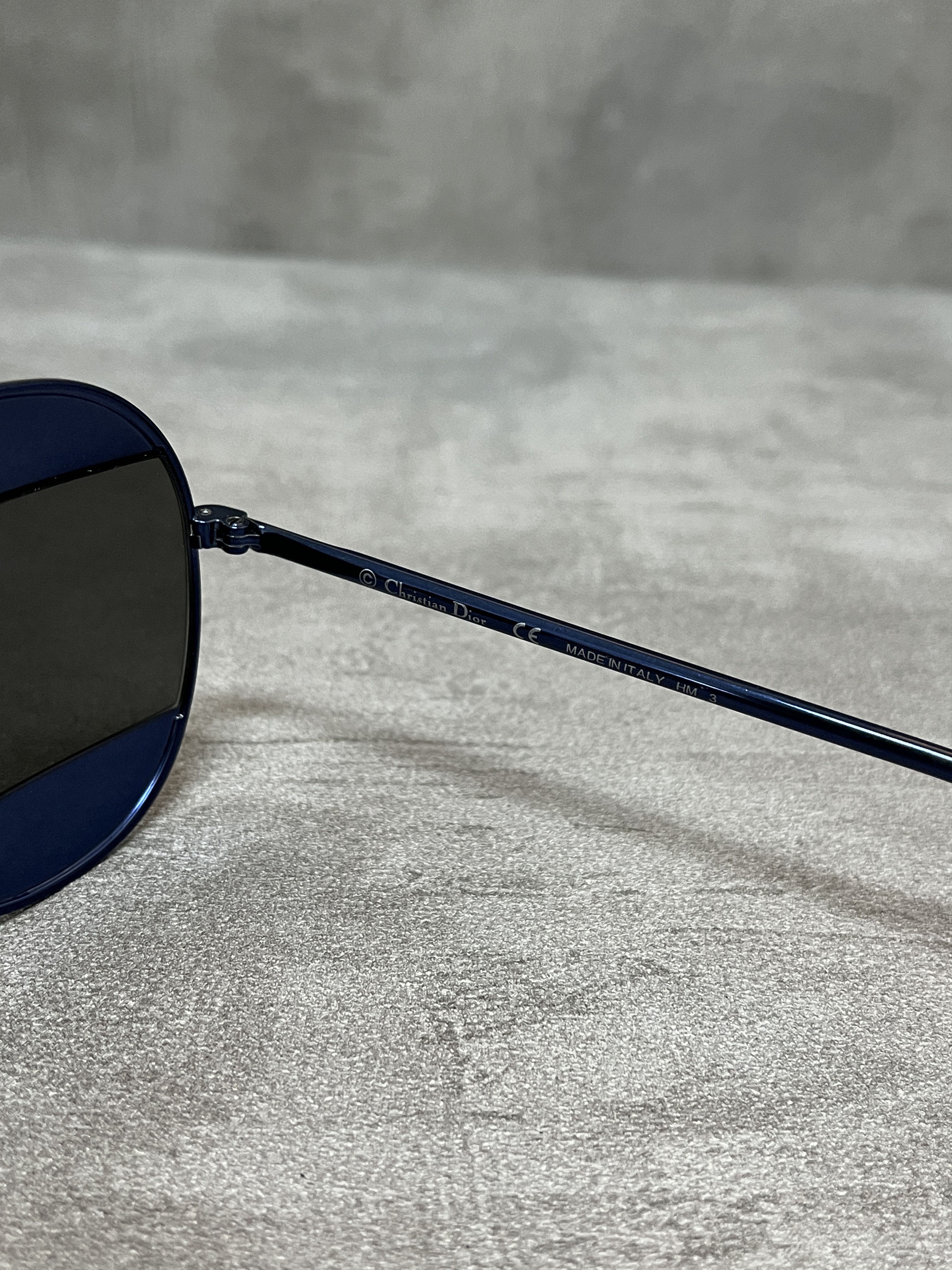 Dior Christian Dior Split 1 Aviator Navy Blue Sunglasses Size ONE SIZE - 3 Thumbnail