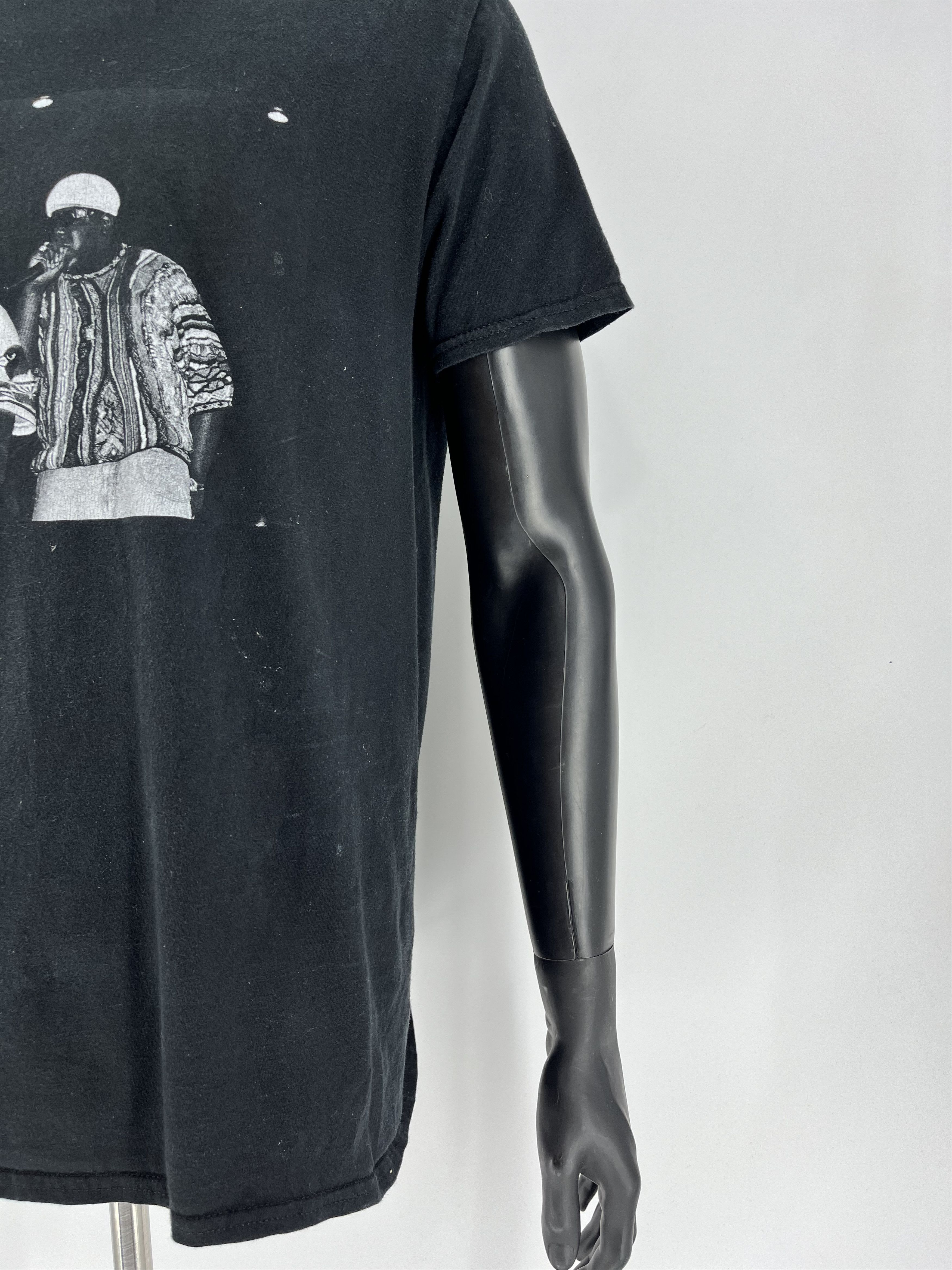 Rap Tees × Vintage Vintage Notorious Big Trust Nobody Black Tee Shirt Size US M / EU 48-50 / 2 - 9 Thumbnail