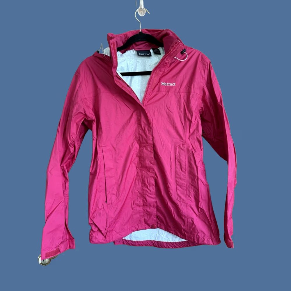 Marmot Womens Marmot Pink Jacket Medium Front Zip Softshell Windbreaker Outdoor Full Zip Ready for Spring Winter Fall Outdoor Sports Mens Womens Girls Boys Size M / US 6-8 / IT 42-44 - 1 Thumbnail