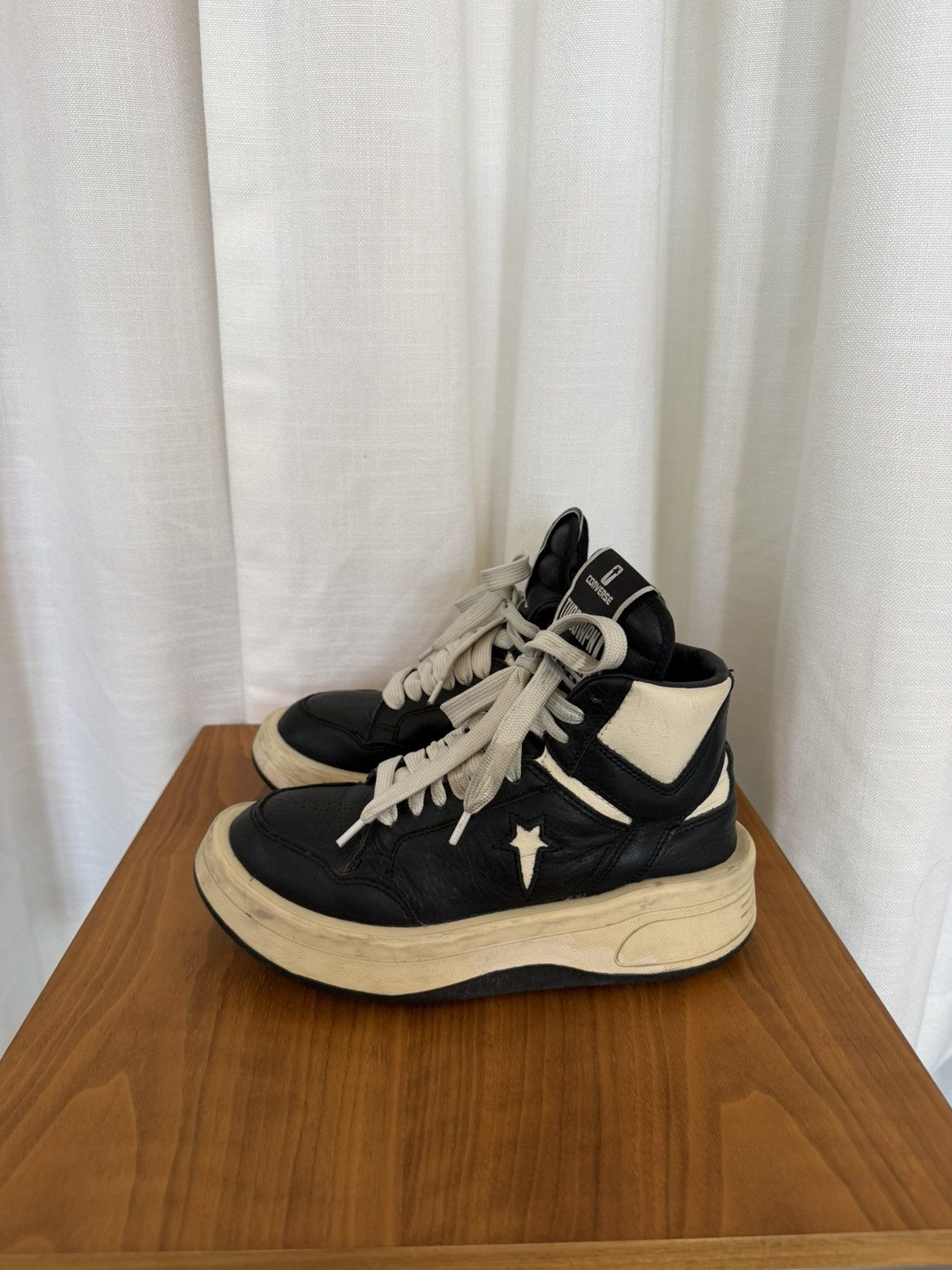 Rick Owens Drkshdw Converse Rick Owens x DRKSHDW TURBOWPN Size US 6.5 / IT 36.5 - 2 Thumbnail