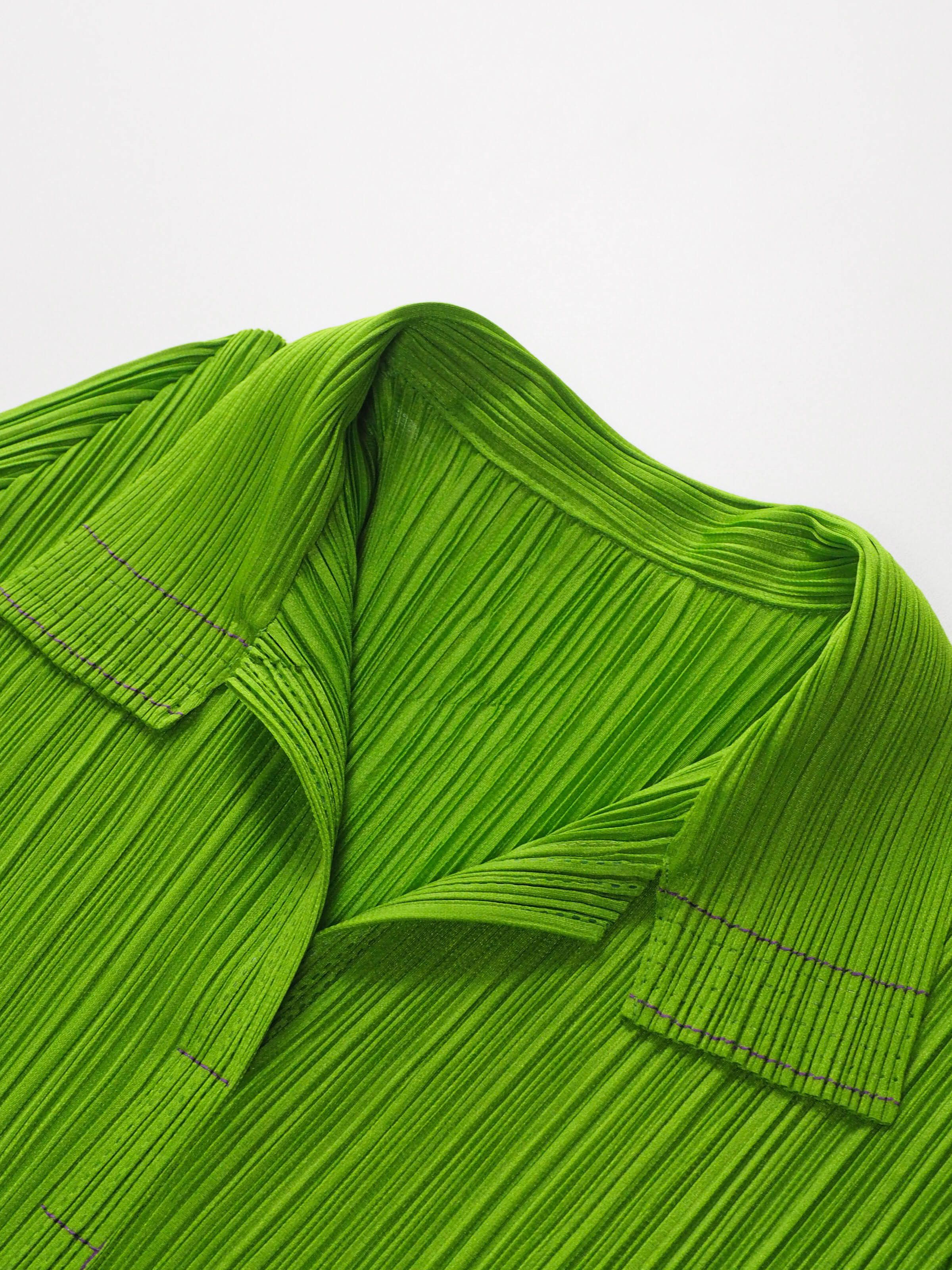 Pleats Please Issey Miyake Pleats Please Issey Miyake Pleated Polo Top Size L / US 10 / IT 46 - 7 Thumbnail