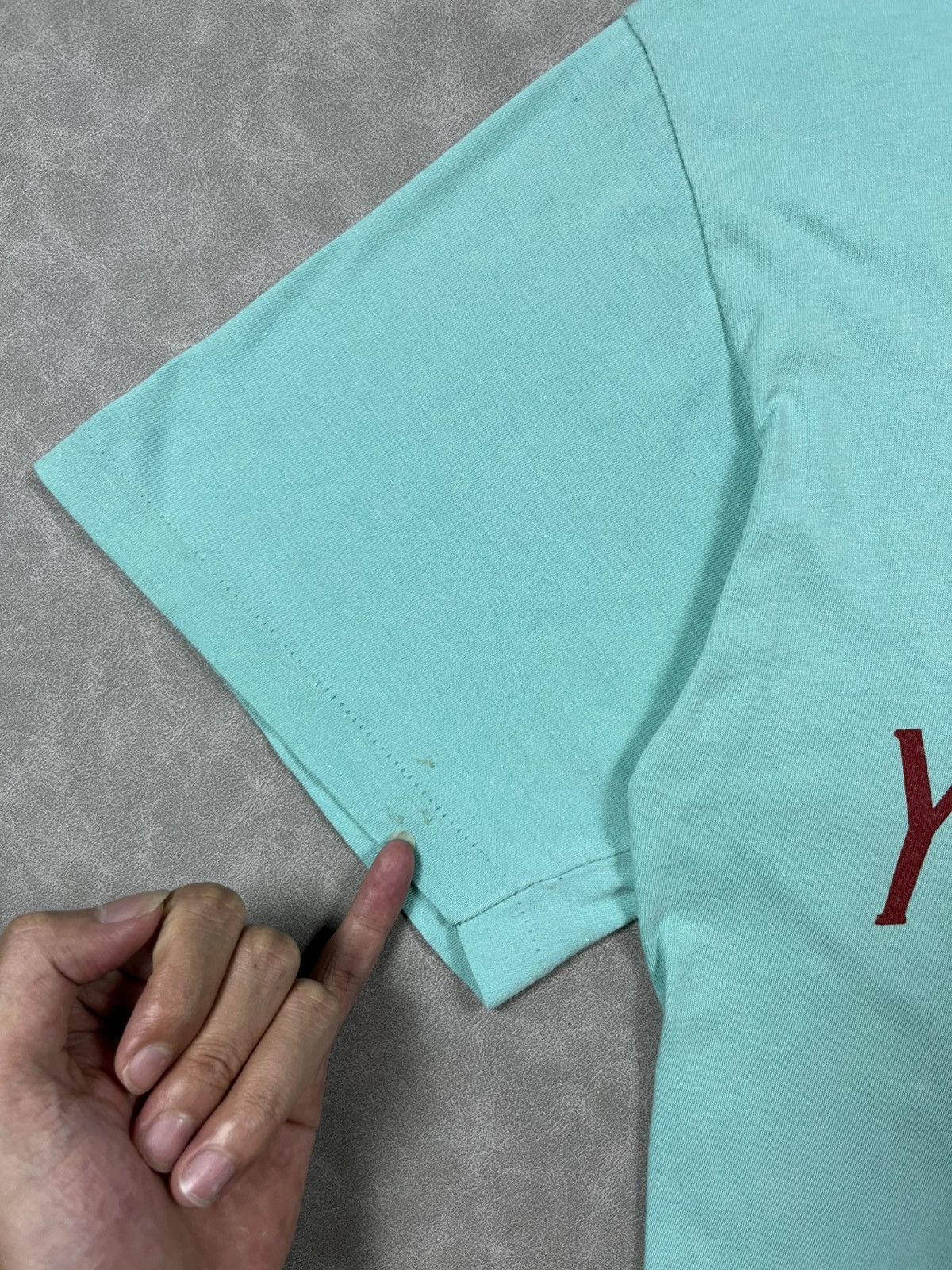 Yves Saint Laurent 90s YSL big logo tee Size US M / EU 48-50 / 2 - 14 Thumbnail