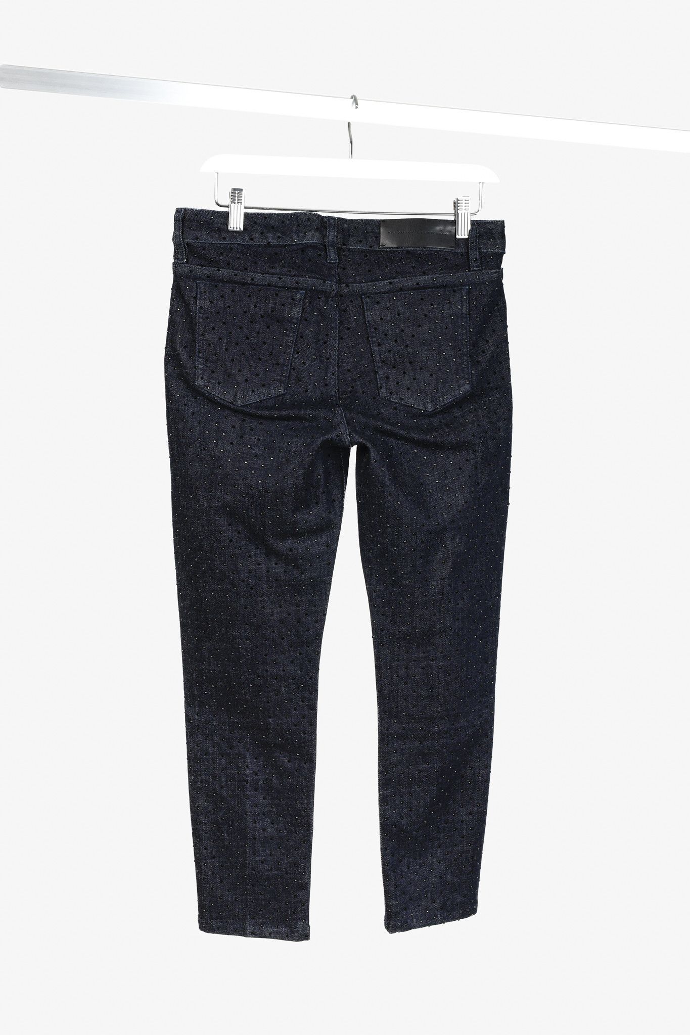 Victoria Beckham Victoria Beckham Rhinestone Dark Navy Jeans Size 29" - 2 Thumbnail