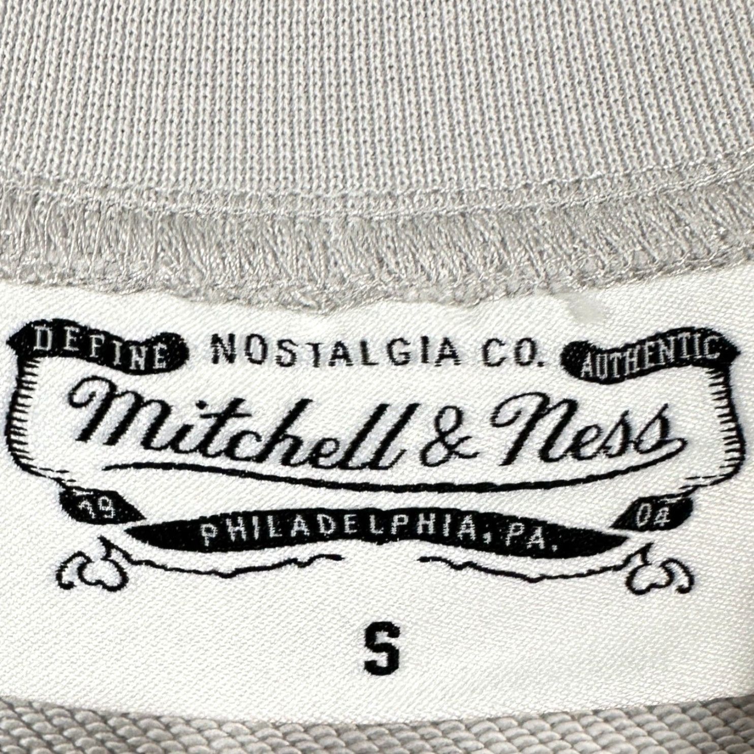 Mitchell & Ness Mitchel Ness Sweatshirt Crewneck Mens S Gray Pullover Long Sleeve Stretch Size US S / EU 44-46 / 1 - 4 Thumbnail