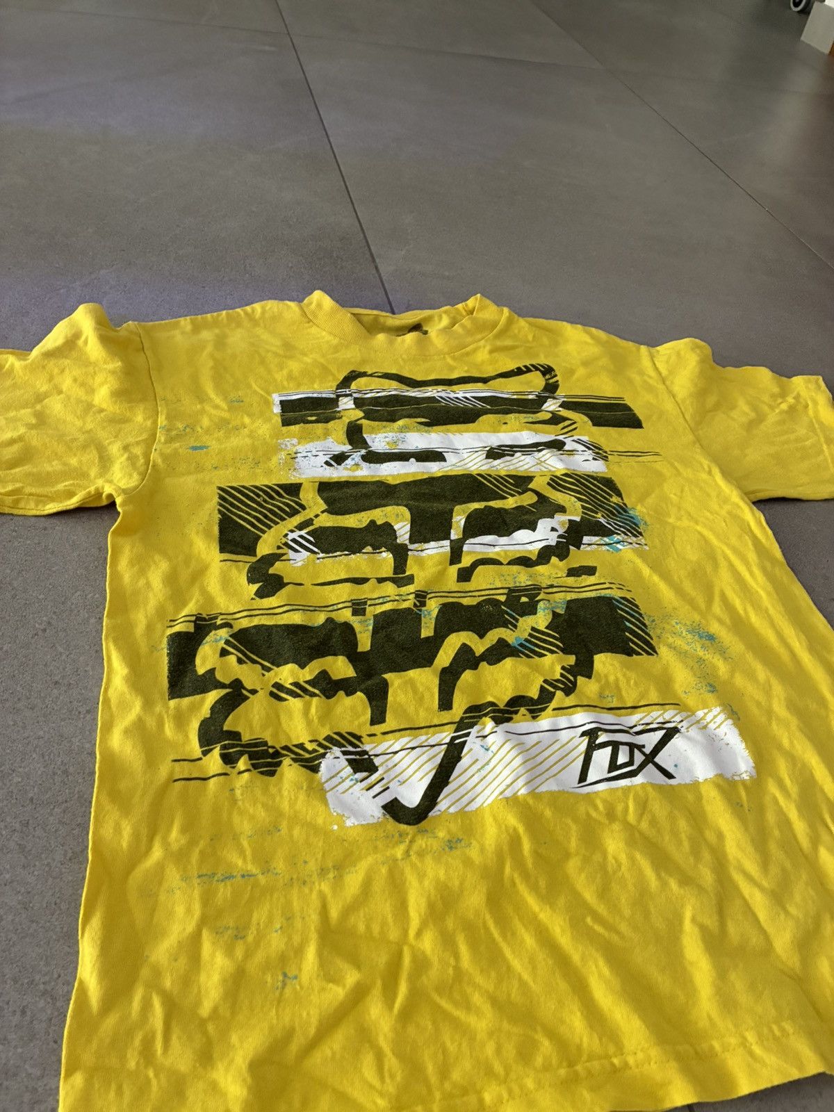 Fox Racing Fox Racing Yellow Graphic T-Shirt Medium Tee Size US M / EU 48-50 / 2 - 2 Thumbnail