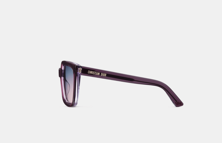 Dior o1w1db10725 Size :OS/DMNGS1 Sunglasses in Transparent Purple Size ONE SIZE - 3 Thumbnail