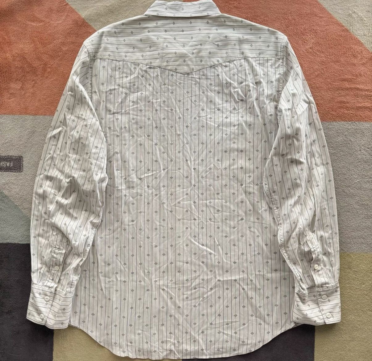 RRL Ralph Lauren RRL Ralph Lauren Double RL White Striped Shirt K22 Size US XL / EU 56 / 4 - 6 Thumbnail