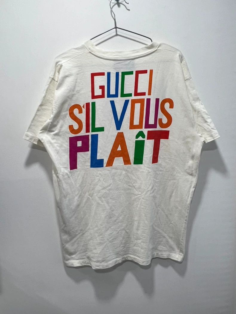 Gucci Gucci Ss23 letter short sleeves 2504-Nextarrow Size US M / EU 48-50 / 2 - 2 Thumbnail