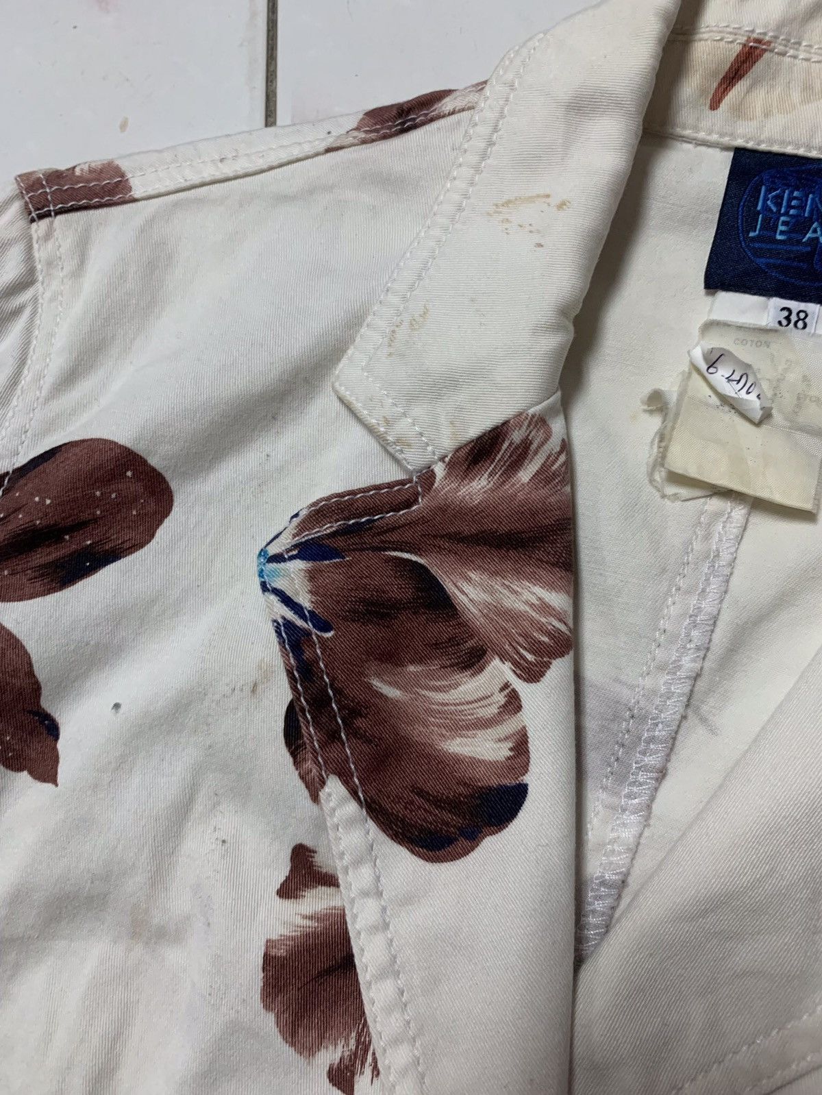 Kenzo × Vintage STEAL💥 VTG Kenzo Floral Art Blazer for Women Size M / US 6-8 / IT 42-44 - 11 Thumbnail