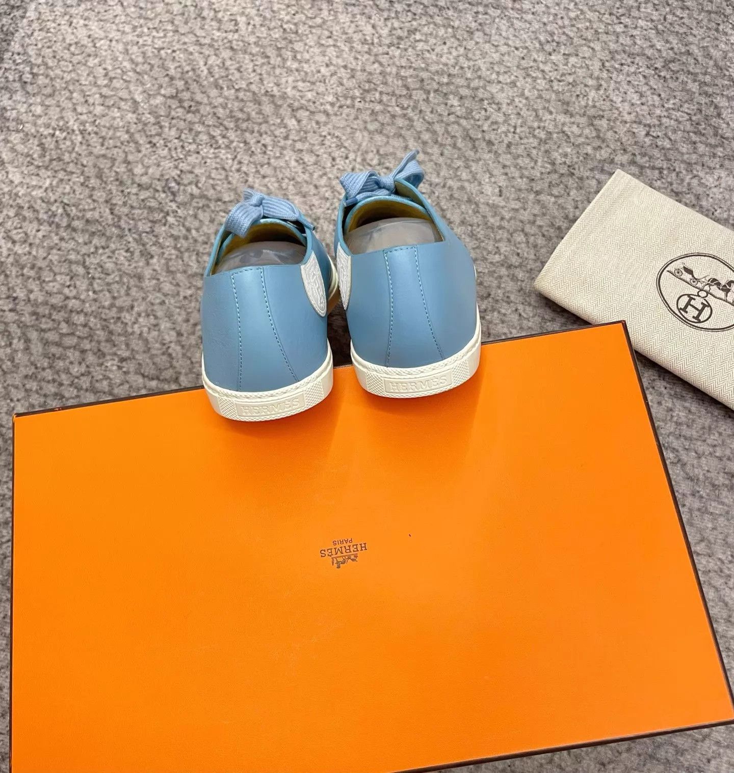 Hermes Hermès Blue Low-Key Fresh Casual Flat 38 Size US 7.5 / IT 37.5 - 6 Thumbnail