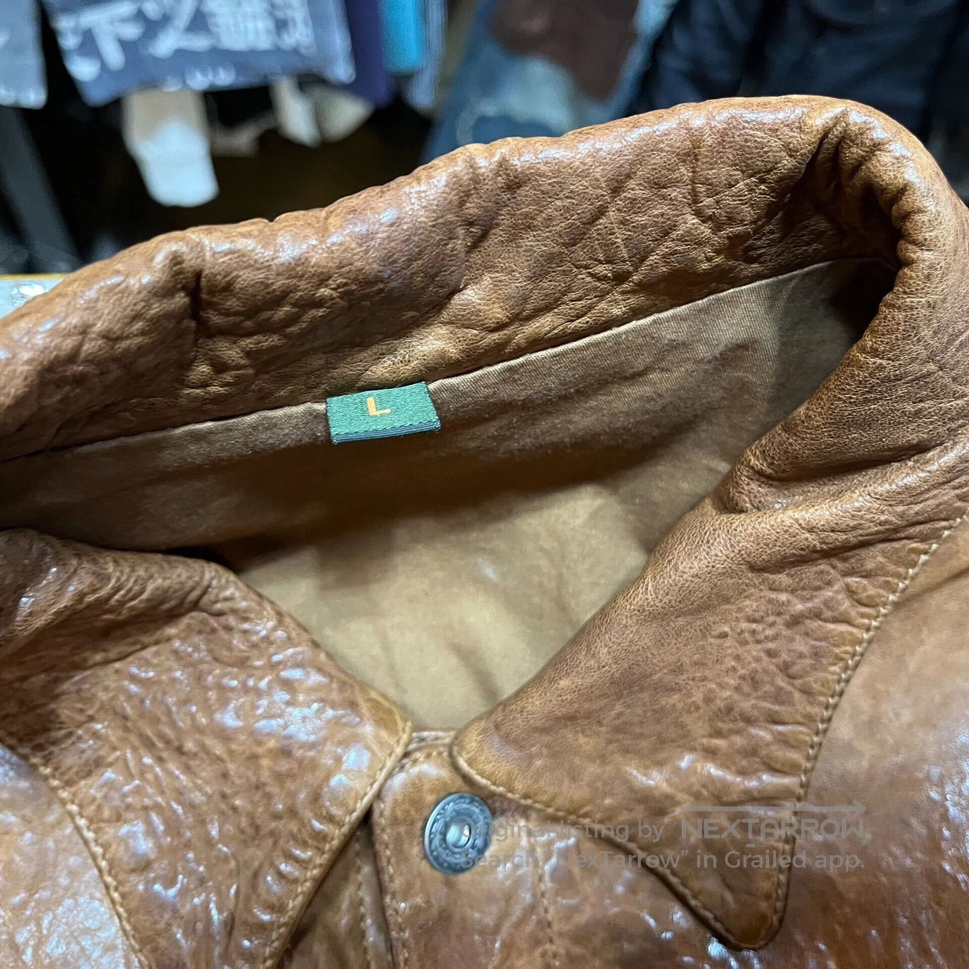 Indian Motorcycle indian leather jacket with beautiful embroidery. Size US L / EU 52-54 / 3 - 4 Thumbnail