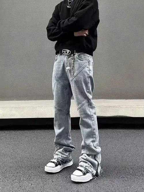 Other Street wde zip bootcut jeans Size US 32 / EU 48 - 2 Thumbnail