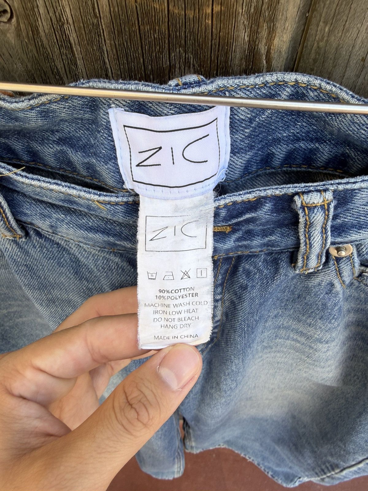Zicmade ZICMade Wide Leg Distressed Denim Jeans Size US 30 / EU 46 - 3 Thumbnail