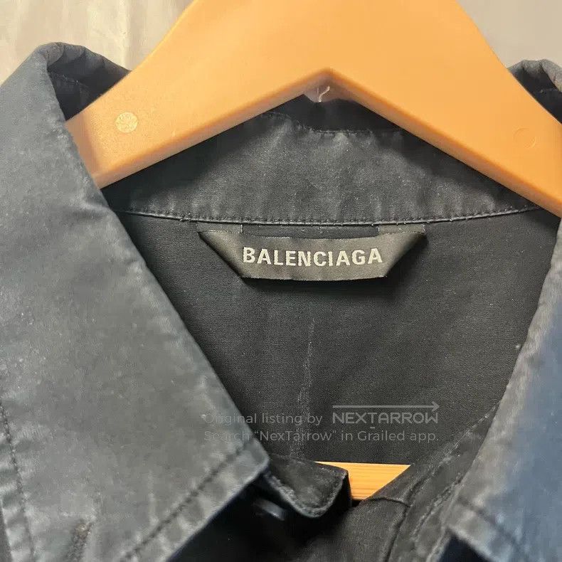 Balenciaga Balenciaga size 39 Black Tape Short Sleeve Shirt Size US S / EU 44-46 / 1 - 4 Thumbnail