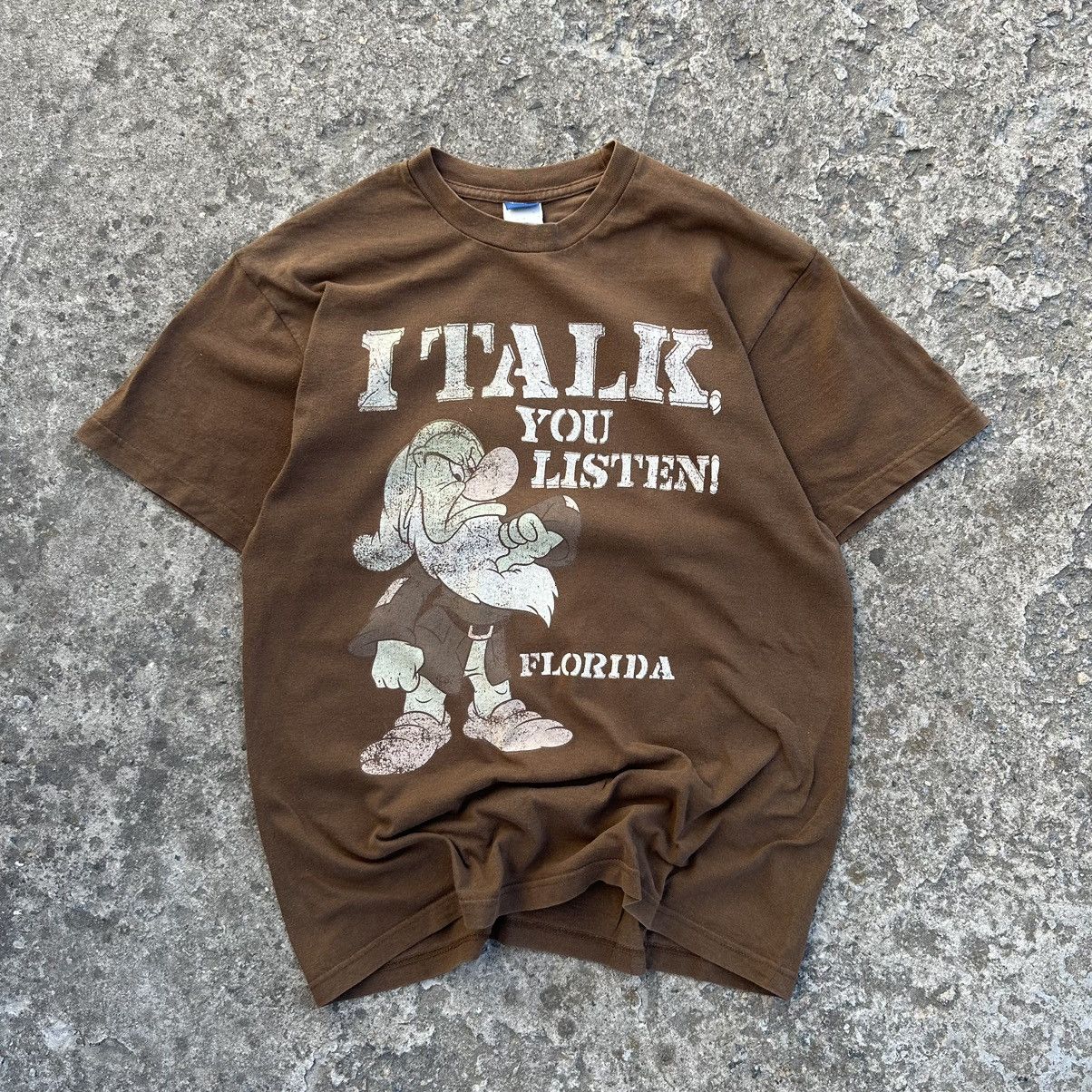 Disney × Vintage Vintage Disney T-shirts Grumpy Big Logo Joke Humor Y2K 00s Size US L / EU 52-54 / 3 - 1 Thumbnail