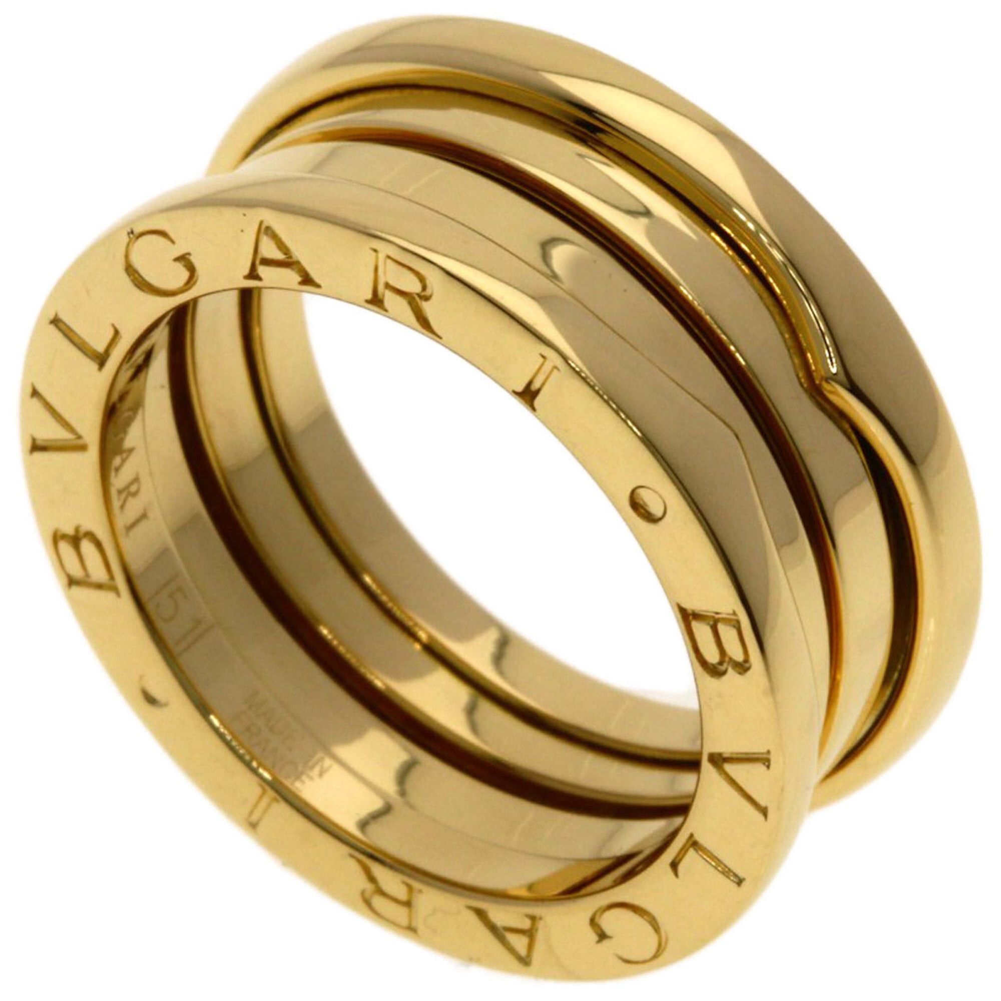 Bvlgari BVLGARI B-zero1 2-band ring #51, 18K yellow gold, women's. Size ONE SIZE - 1 Thumbnail
