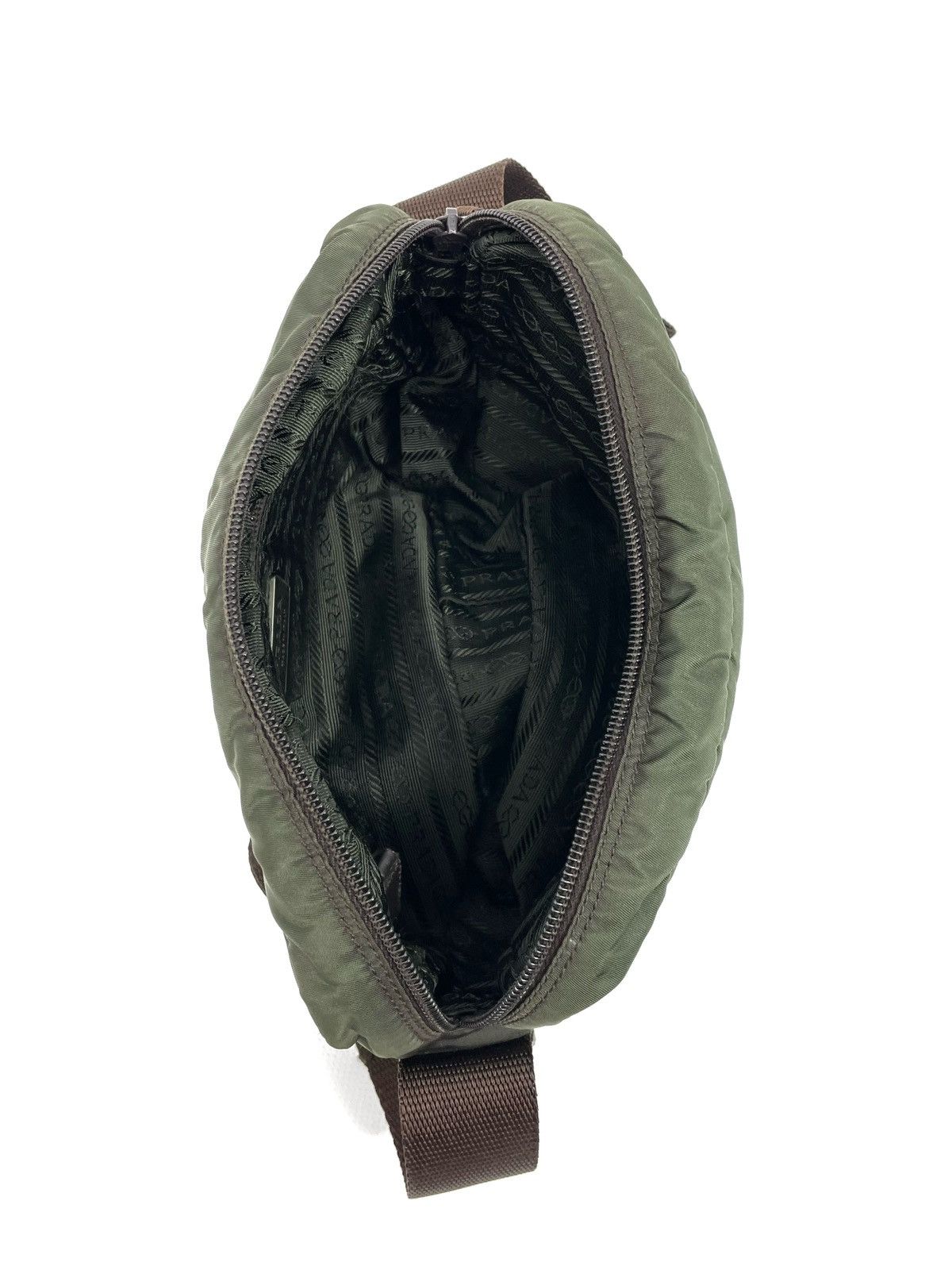 Prada Prada Milano Tessuto Nylon Crossbody Bag – Olive Green Size ONE SIZE - 10 Thumbnail