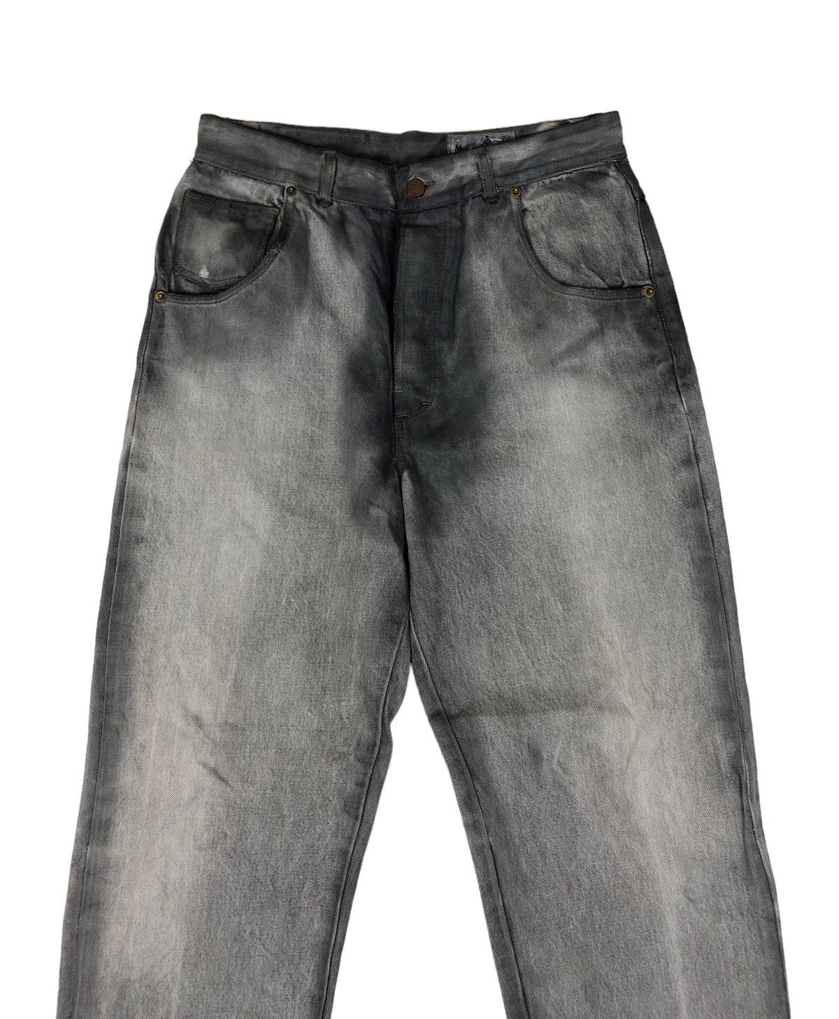 Massimo Dutti Massimo Dutti Bleach Distressed Denim Jeans Size US 30 / EU 46 - 3 Thumbnail