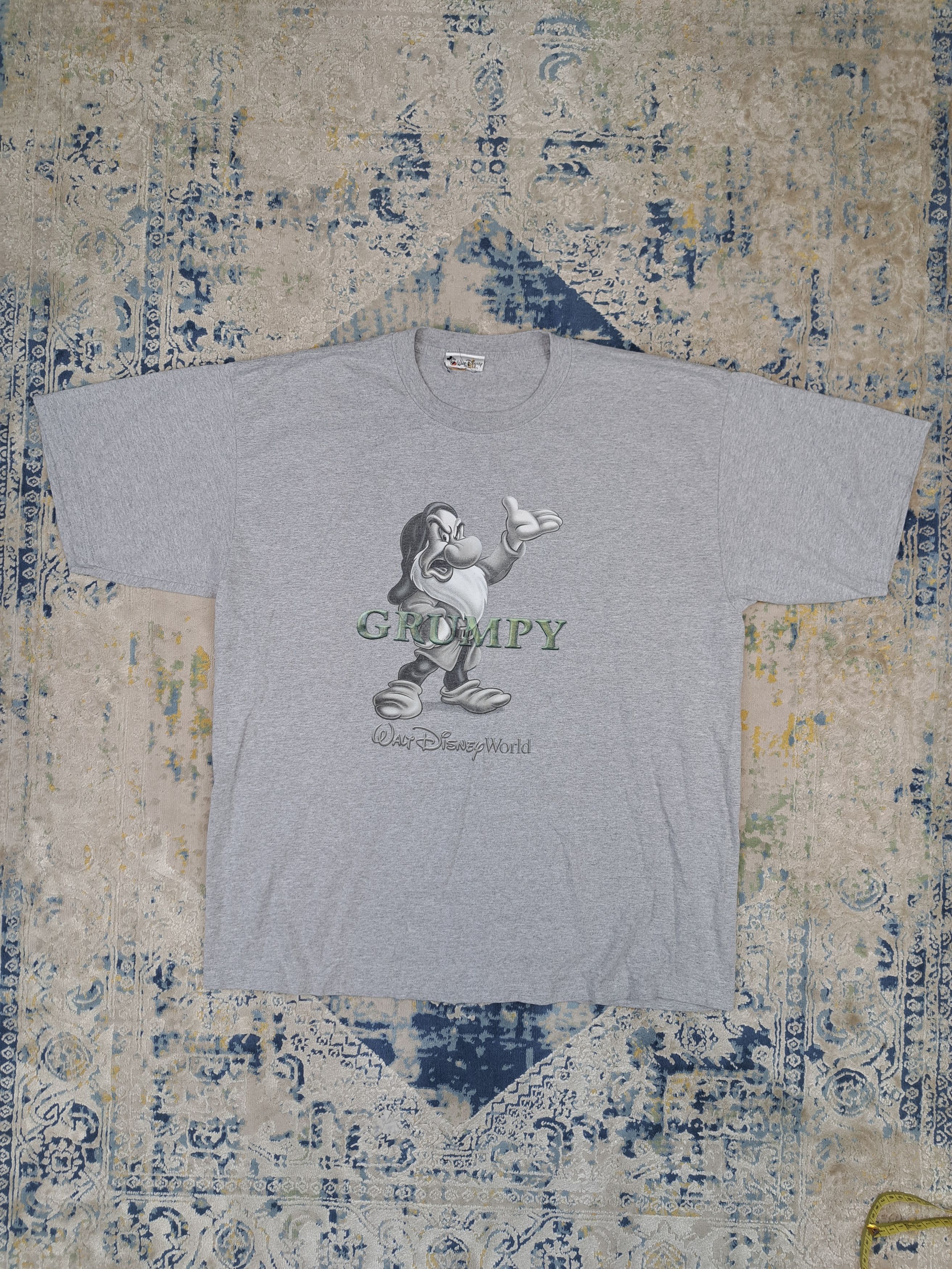 Disney Vintage 90s Disney World Grumpy Tee Snow White Rare Size US XL / EU 56 / 4 - 1 Thumbnail