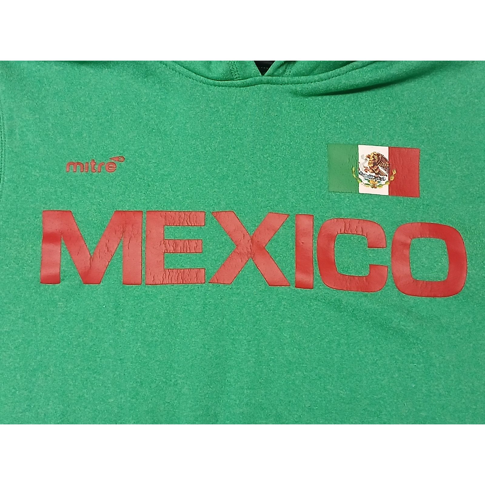 Other Mitre (Faded Size) Men's Green Mexico Hoodie Pullover Size US L / EU 52-54 / 3 - 7 Thumbnail