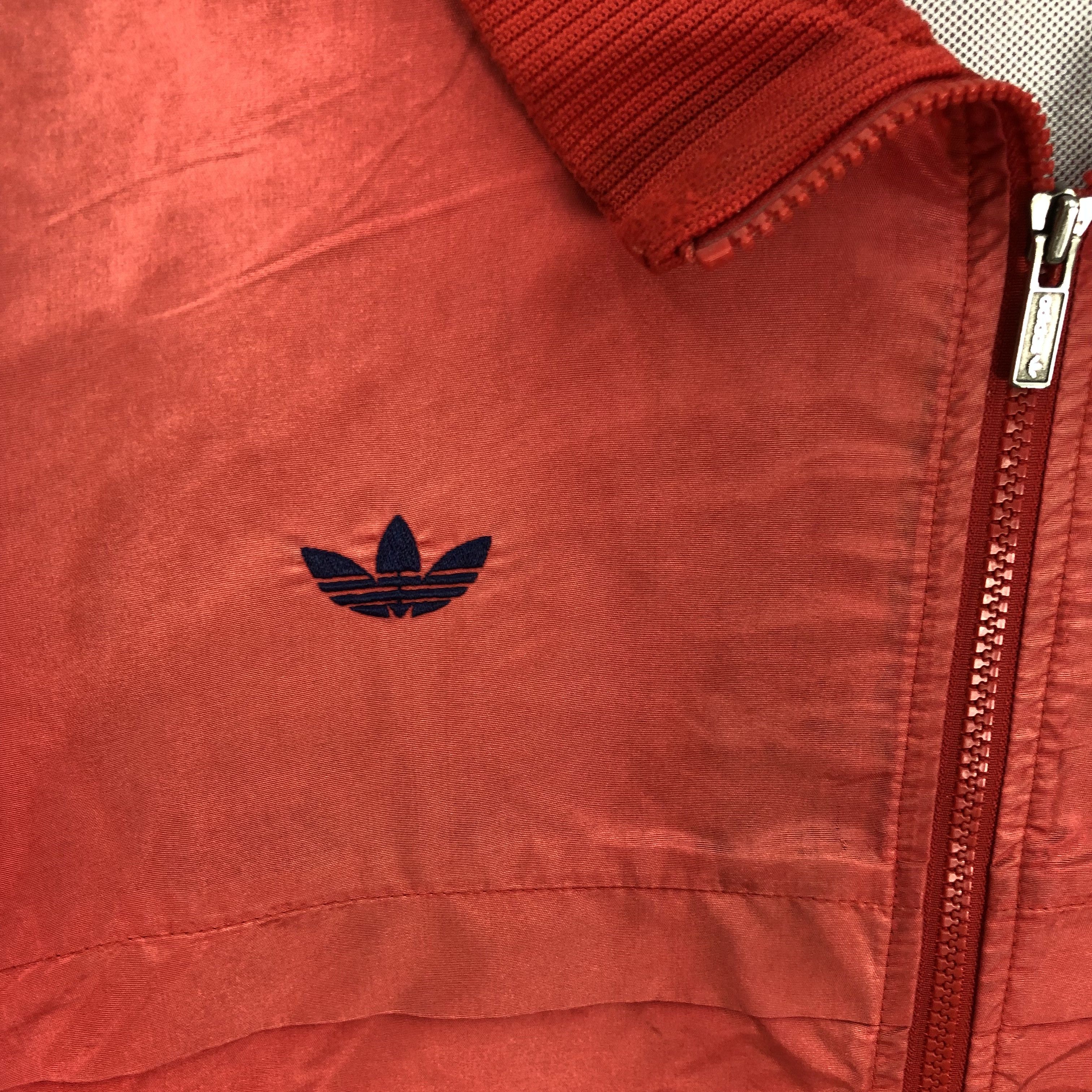 Adidas × Vintage Vintage 80s Adidas Windbreaker Zipper Training Jackets Size US L / EU 52-54 / 3 - 3 Thumbnail