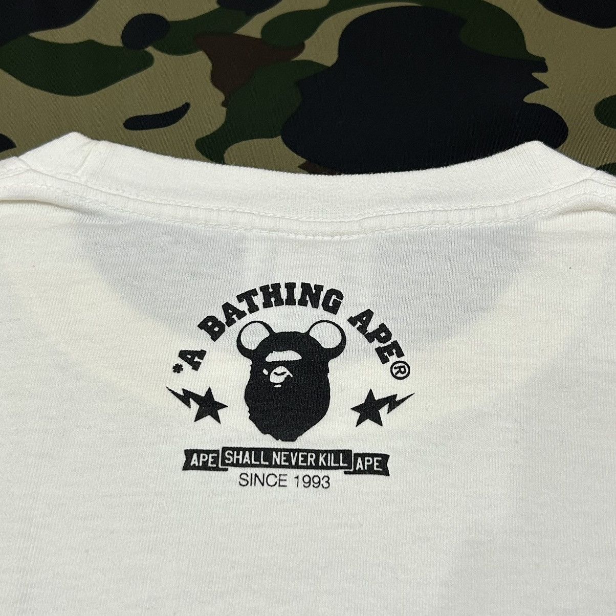 Bape × Medicom Toy Bape X Bearbrick Shark 1st Camo WGM Tee Size US XL / EU 56 / 4 - 4 Thumbnail
