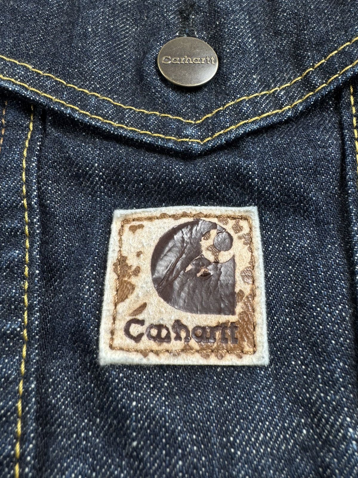 Carhartt Carhartt Denim Indigo USA Y2K Button Cotton Women’s Large Blazer Coat Jacket Size L / US 10 / IT 46 - 8 Thumbnail