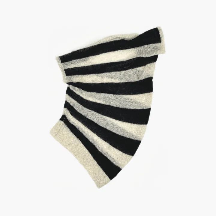 Dior Dior Striped Asymmetrical Loose Short Sleeve Sweater 0079-2 Size XS / US 0-2 / IT 36-38 - 2 Thumbnail