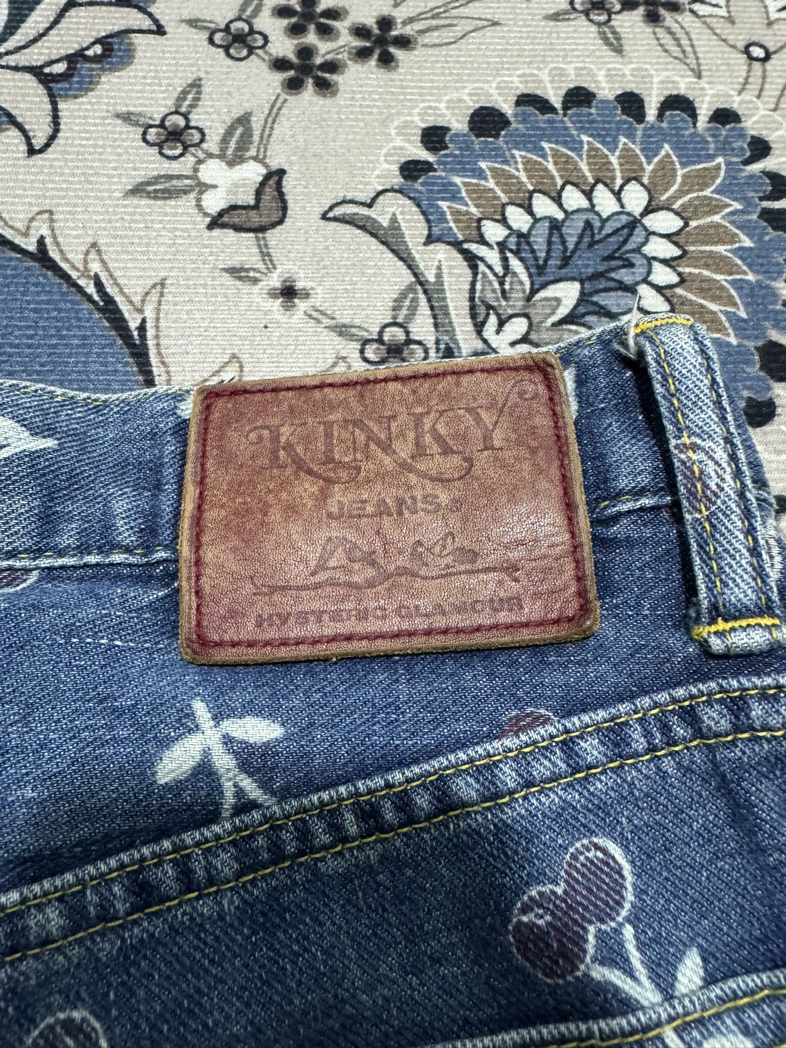 Beauty Beast × Hysteric Glamour × Japanese Brand Vintage hysteric Glamour Kinky Ankle Cut Print Jeans Size US 29 - 4 Thumbnail
