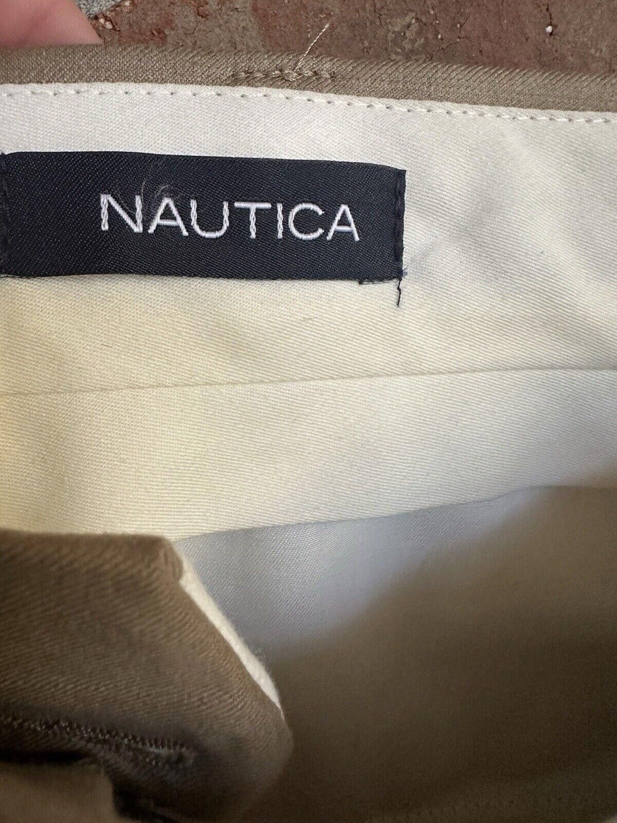 Nautica Men's Nautica Size 36W X 29 100 % Wool Slacks 36 Khaki Pants Size US 36 / EU 52 - 5 Thumbnail