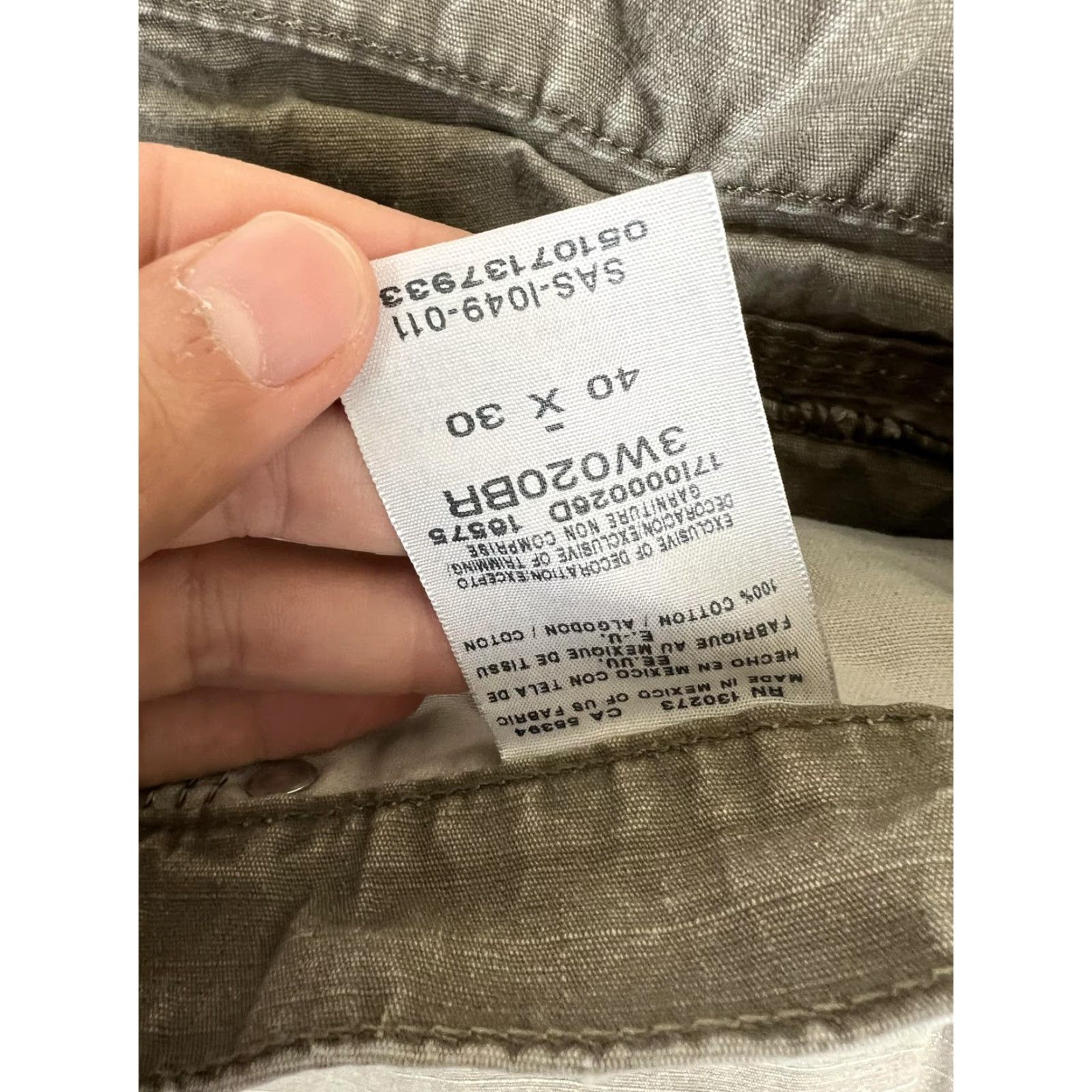 Wrangler Wrangler Riggs Workwear Pants Mens 40x30 Green Carpenter Utility Ripstop Cotton Size US 40 / EU 56 - 5 Thumbnail